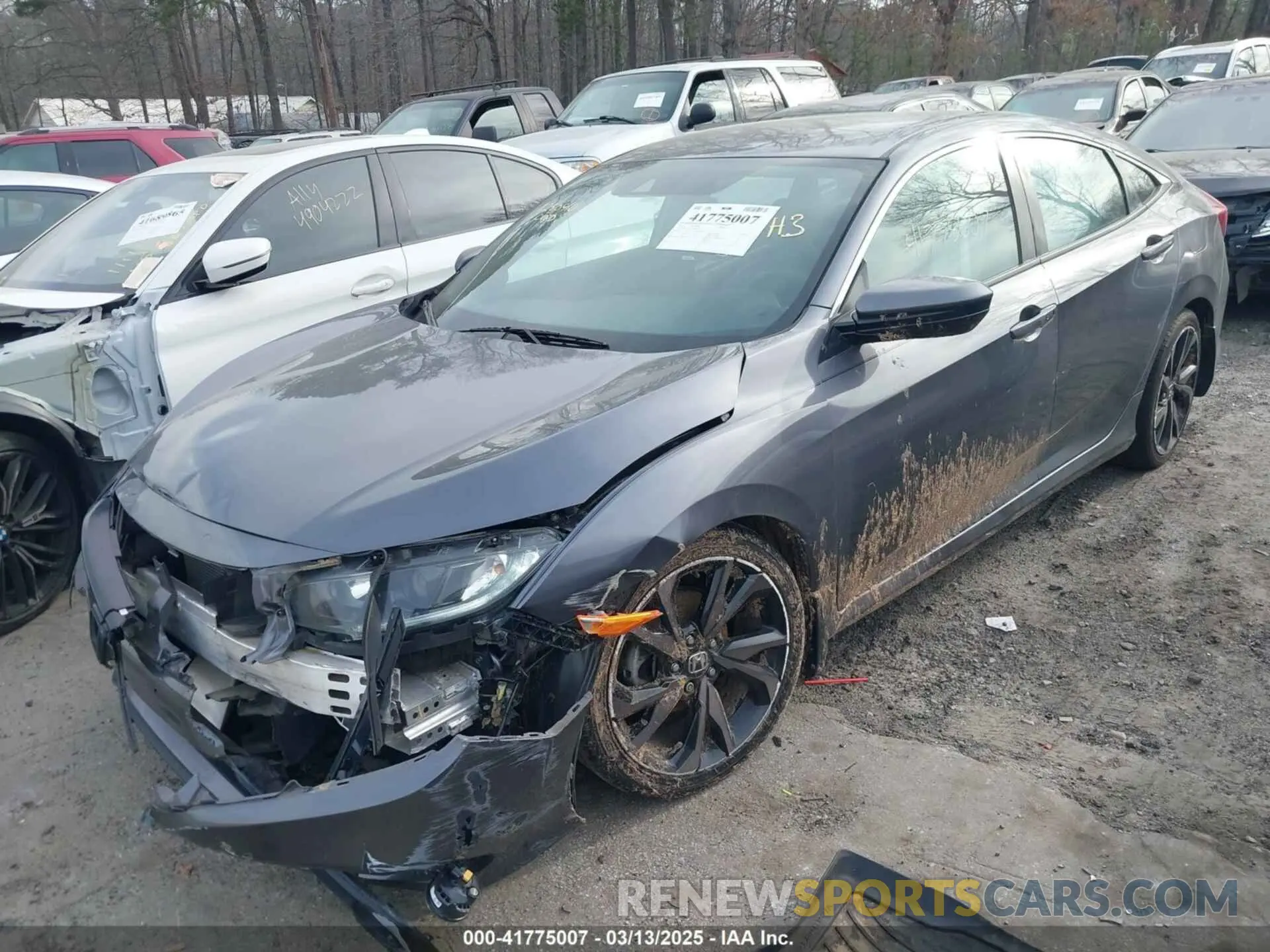 2 fotografías del automóvil dañado 2HGFC2F85LH568613 HONDA CIVIC 2020