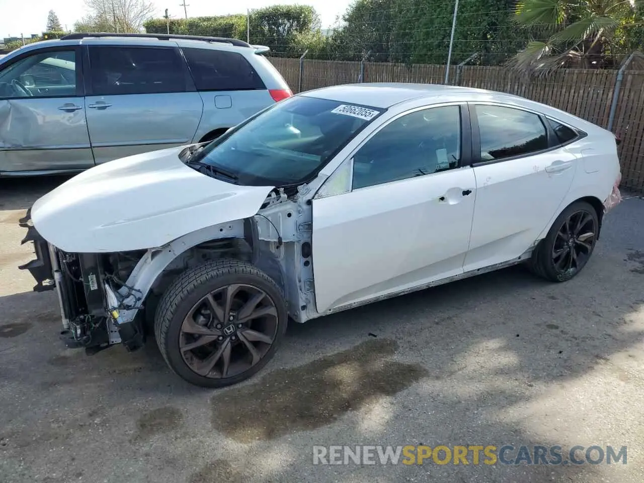 1 fotografías del automóvil dañado 2HGFC2F85LH572323 HONDA CIVIC 2020