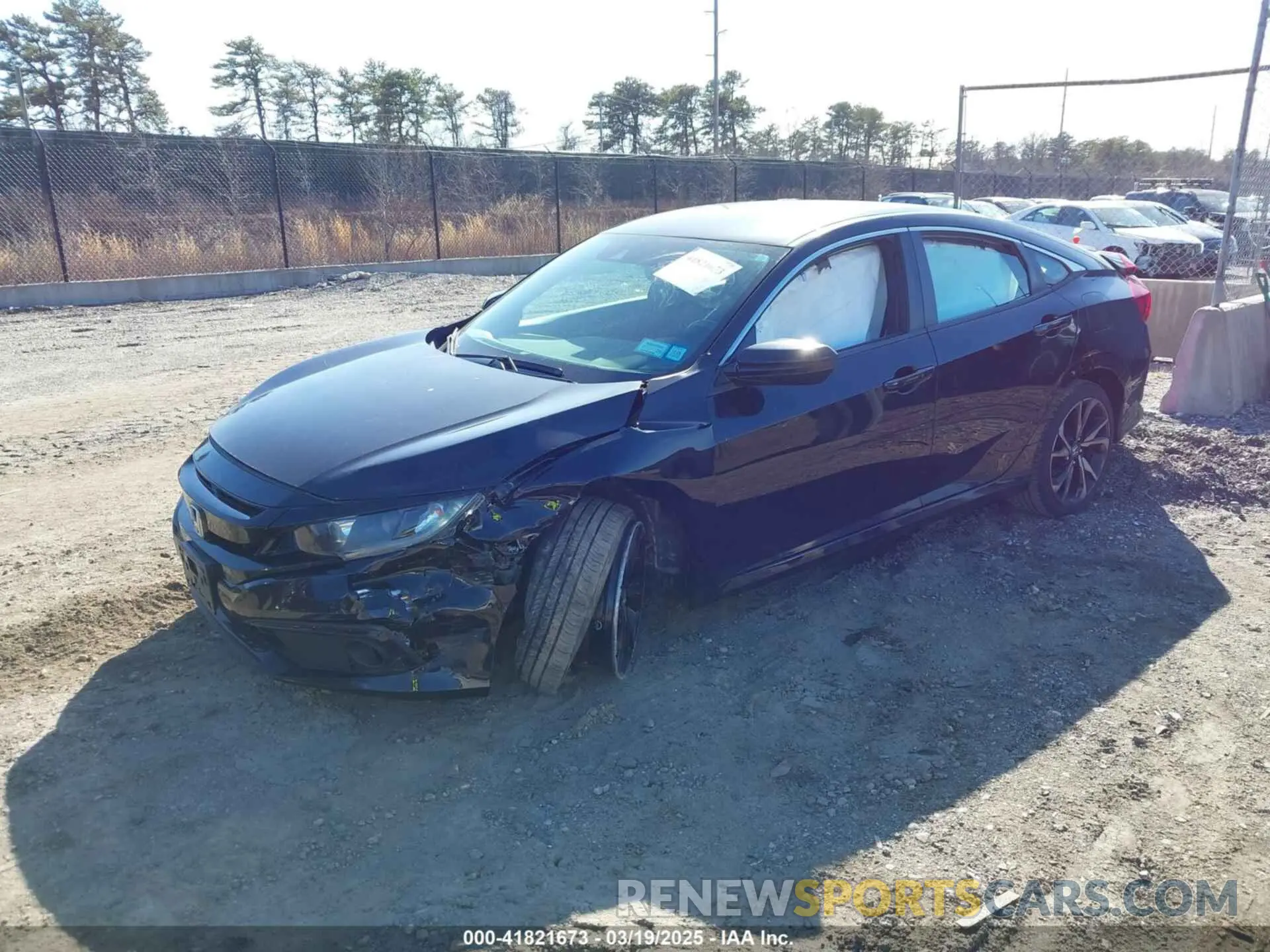 2 fotografías del automóvil dañado 2HGFC2F85LH574248 HONDA CIVIC 2020
