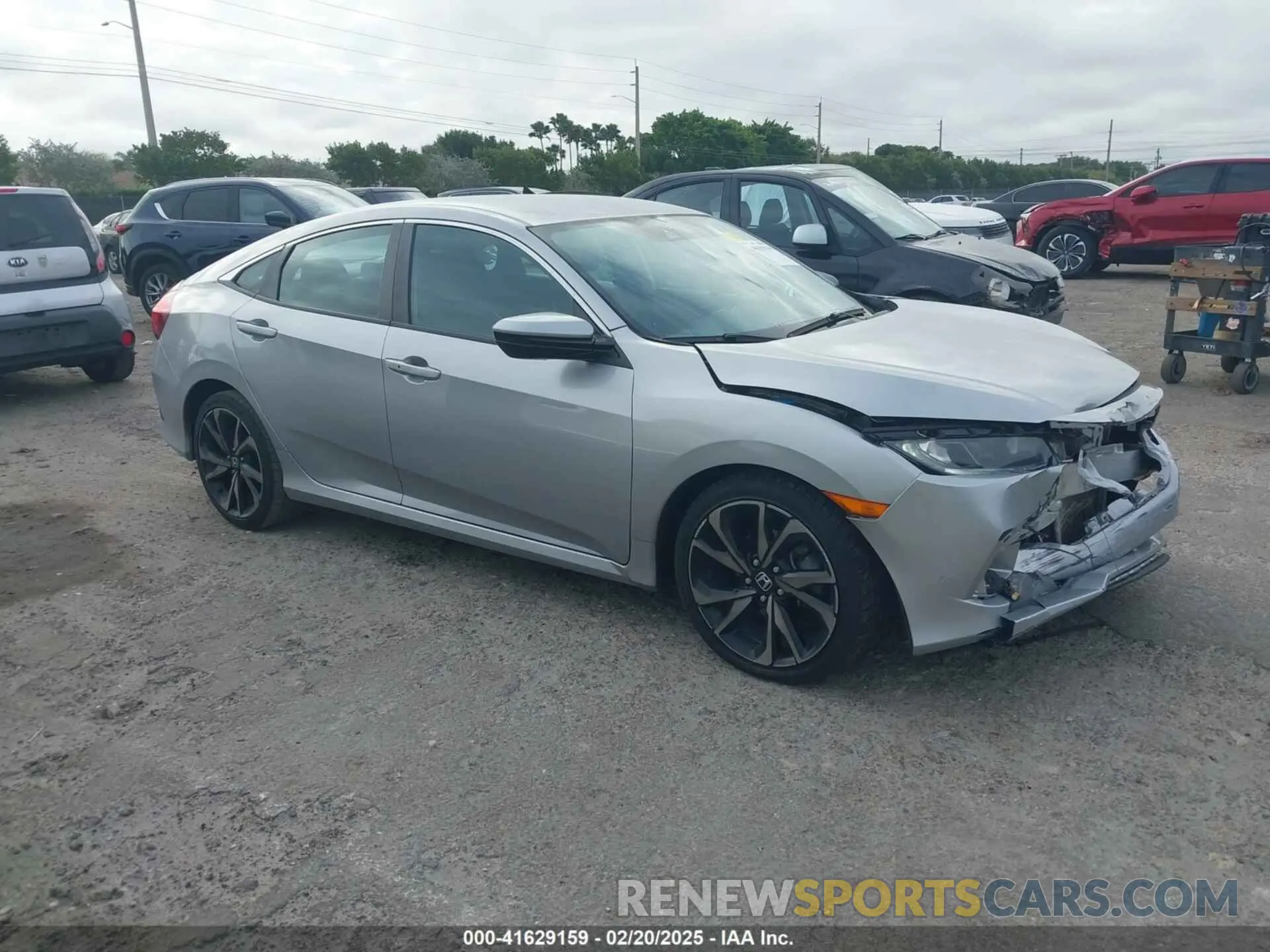 1 fotografías del automóvil dañado 2HGFC2F85LH587100 HONDA CIVIC 2020