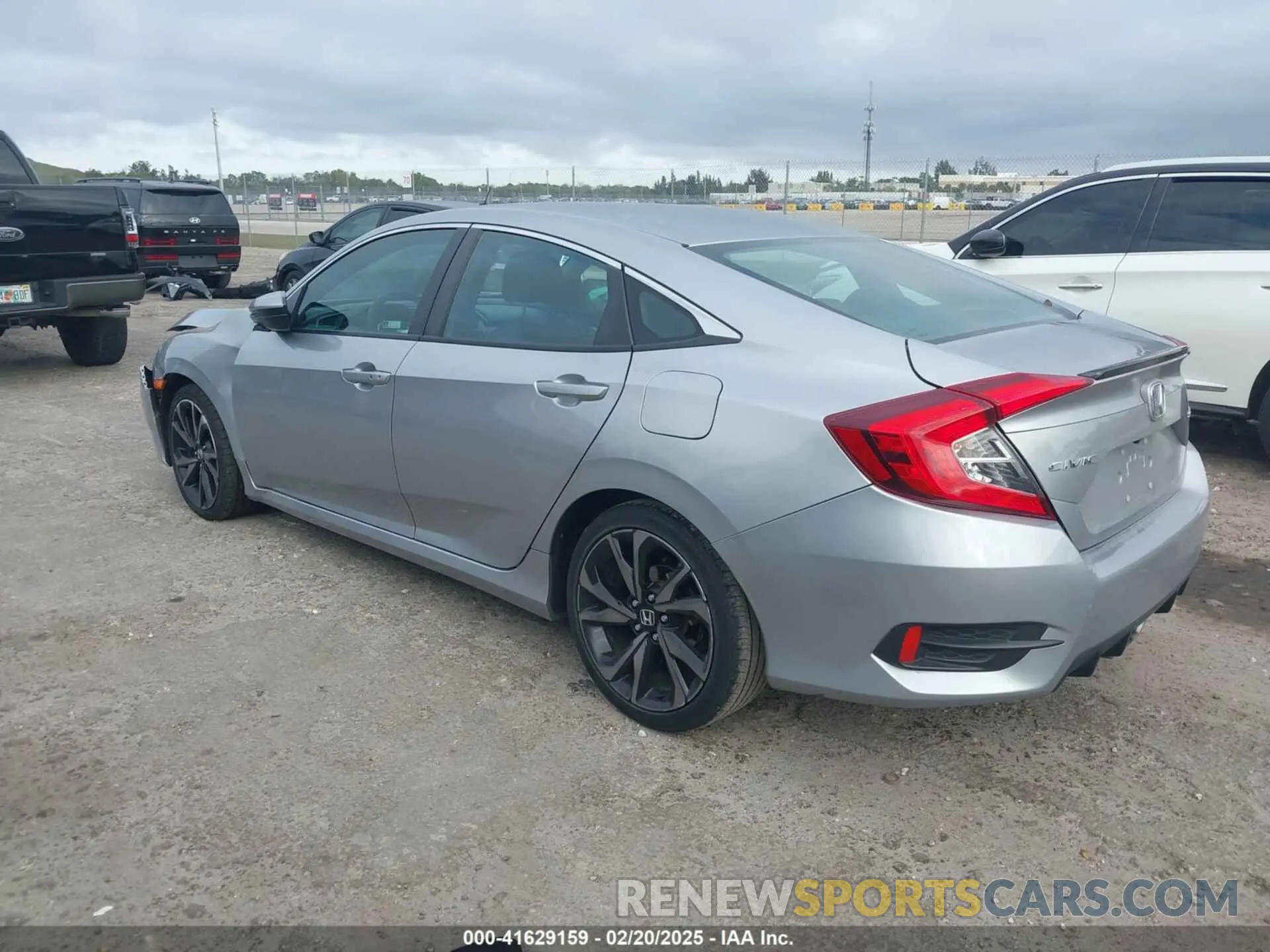 3 fotografías del automóvil dañado 2HGFC2F85LH587100 HONDA CIVIC 2020