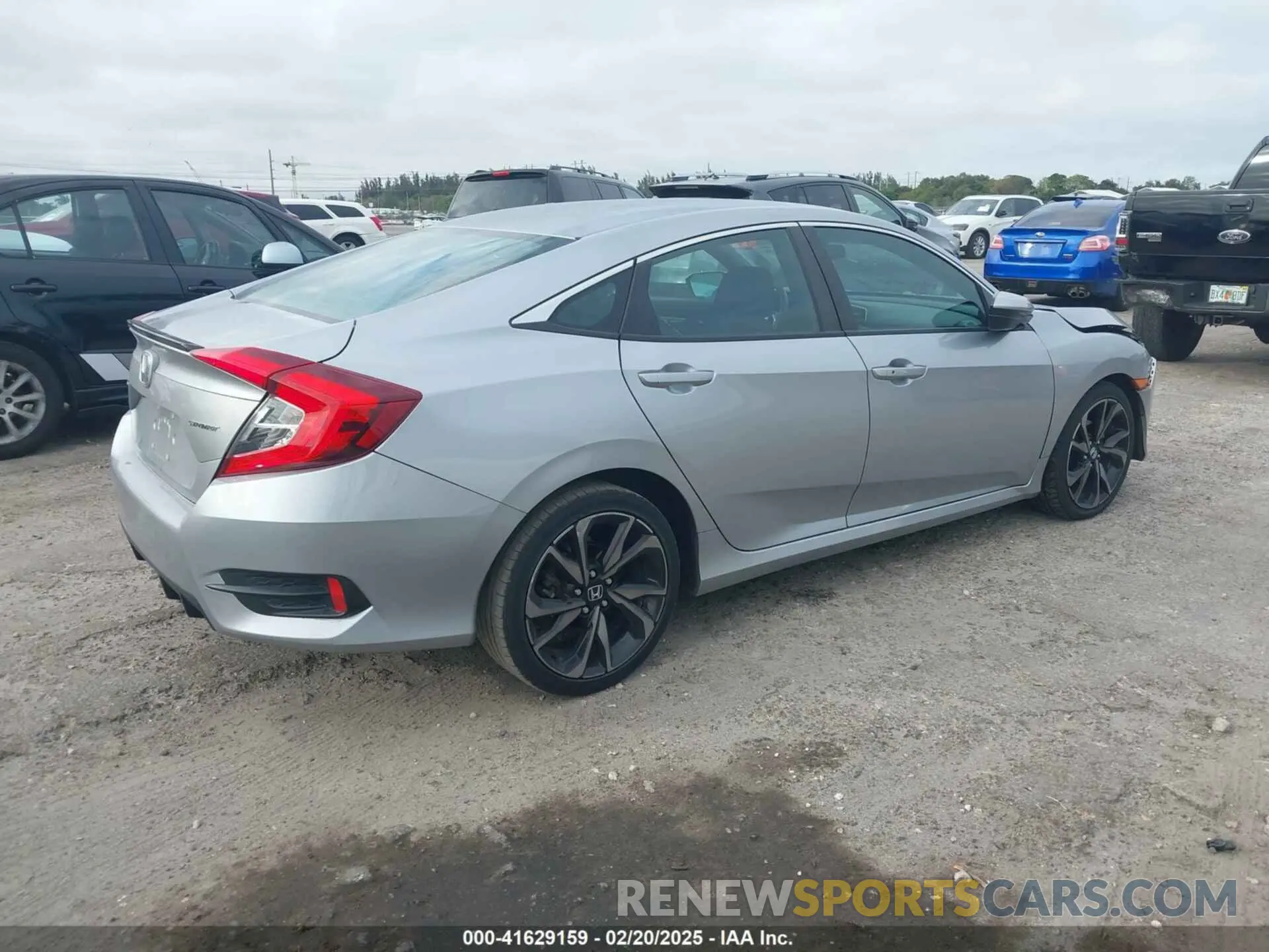 4 fotografías del automóvil dañado 2HGFC2F85LH587100 HONDA CIVIC 2020