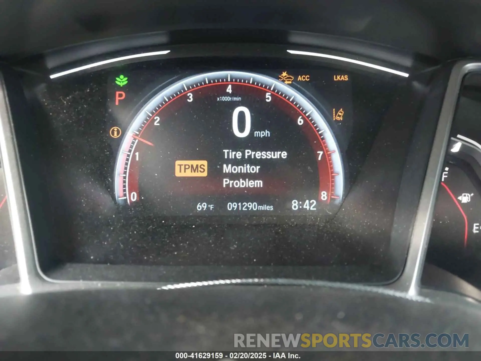 7 fotografías del automóvil dañado 2HGFC2F85LH587100 HONDA CIVIC 2020