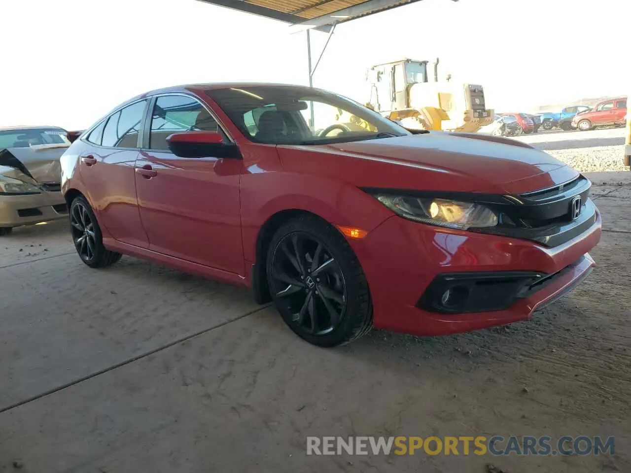 4 fotografías del automóvil dañado 2HGFC2F85LH589803 HONDA CIVIC 2020
