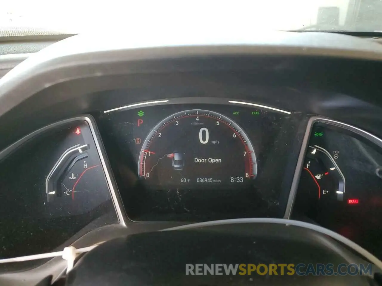 9 fotografías del automóvil dañado 2HGFC2F85LH589803 HONDA CIVIC 2020