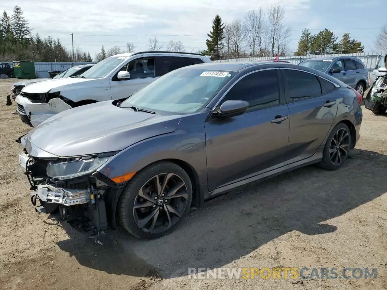 1 fotografías del automóvil dañado 2HGFC2F86LH022130 HONDA CIVIC 2020