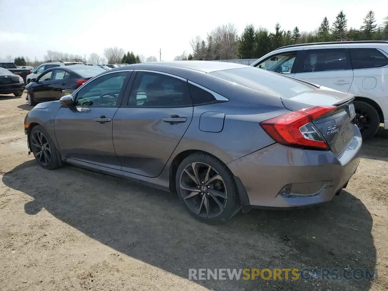 2 fotografías del automóvil dañado 2HGFC2F86LH022130 HONDA CIVIC 2020