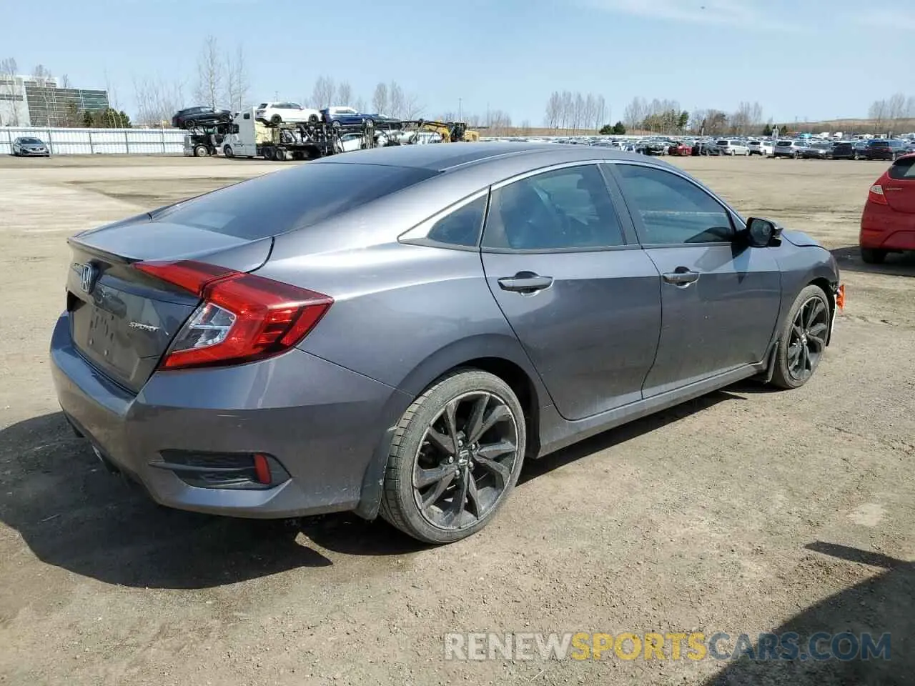 3 fotografías del automóvil dañado 2HGFC2F86LH022130 HONDA CIVIC 2020