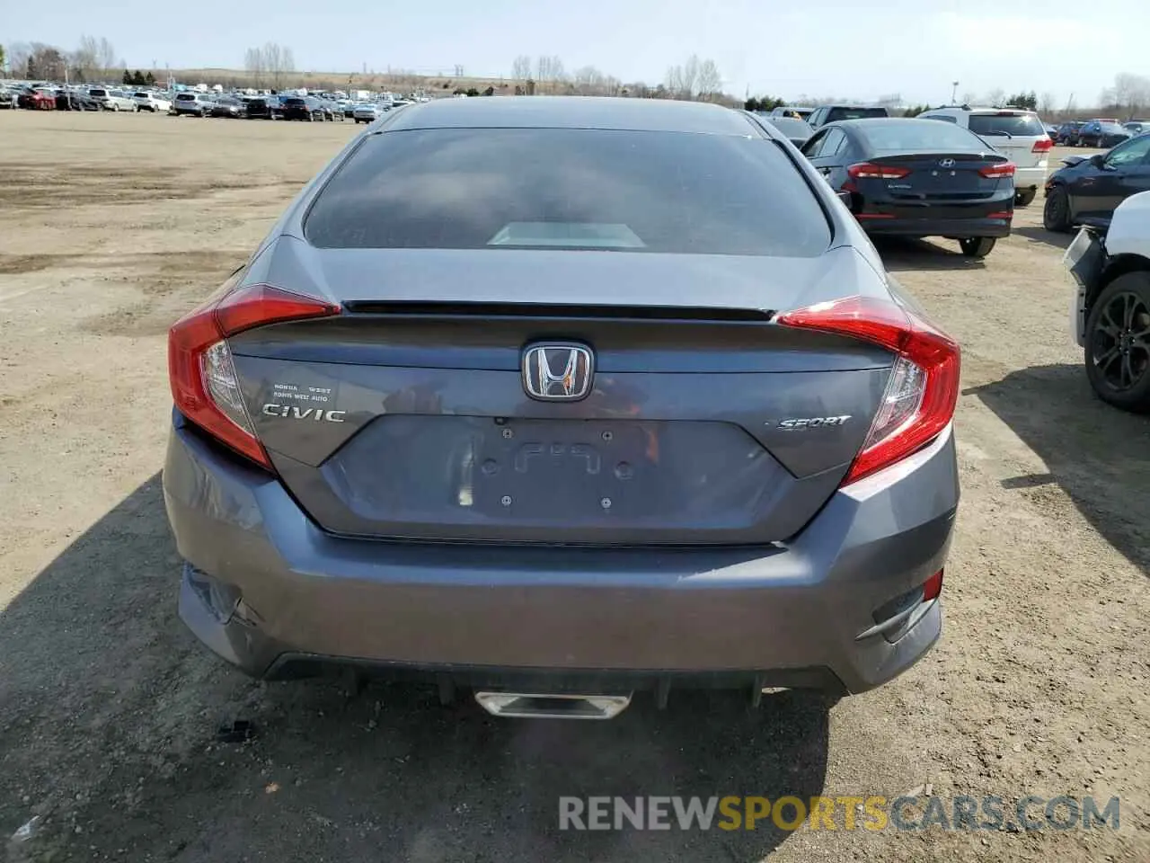 6 fotografías del automóvil dañado 2HGFC2F86LH022130 HONDA CIVIC 2020