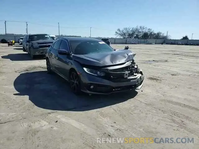 10 fotografías del automóvil dañado 2HGFC2F86LH505195 HONDA CIVIC 2020