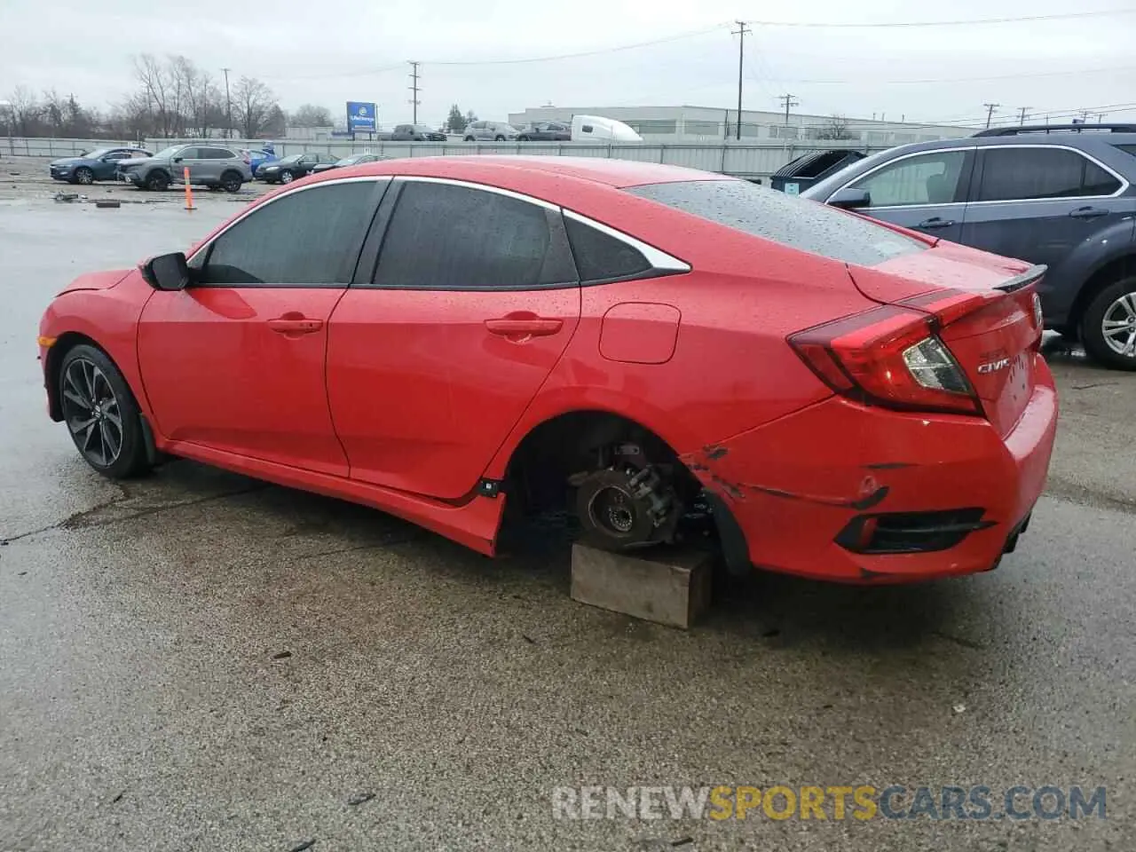 2 fotografías del automóvil dañado 2HGFC2F86LH526998 HONDA CIVIC 2020