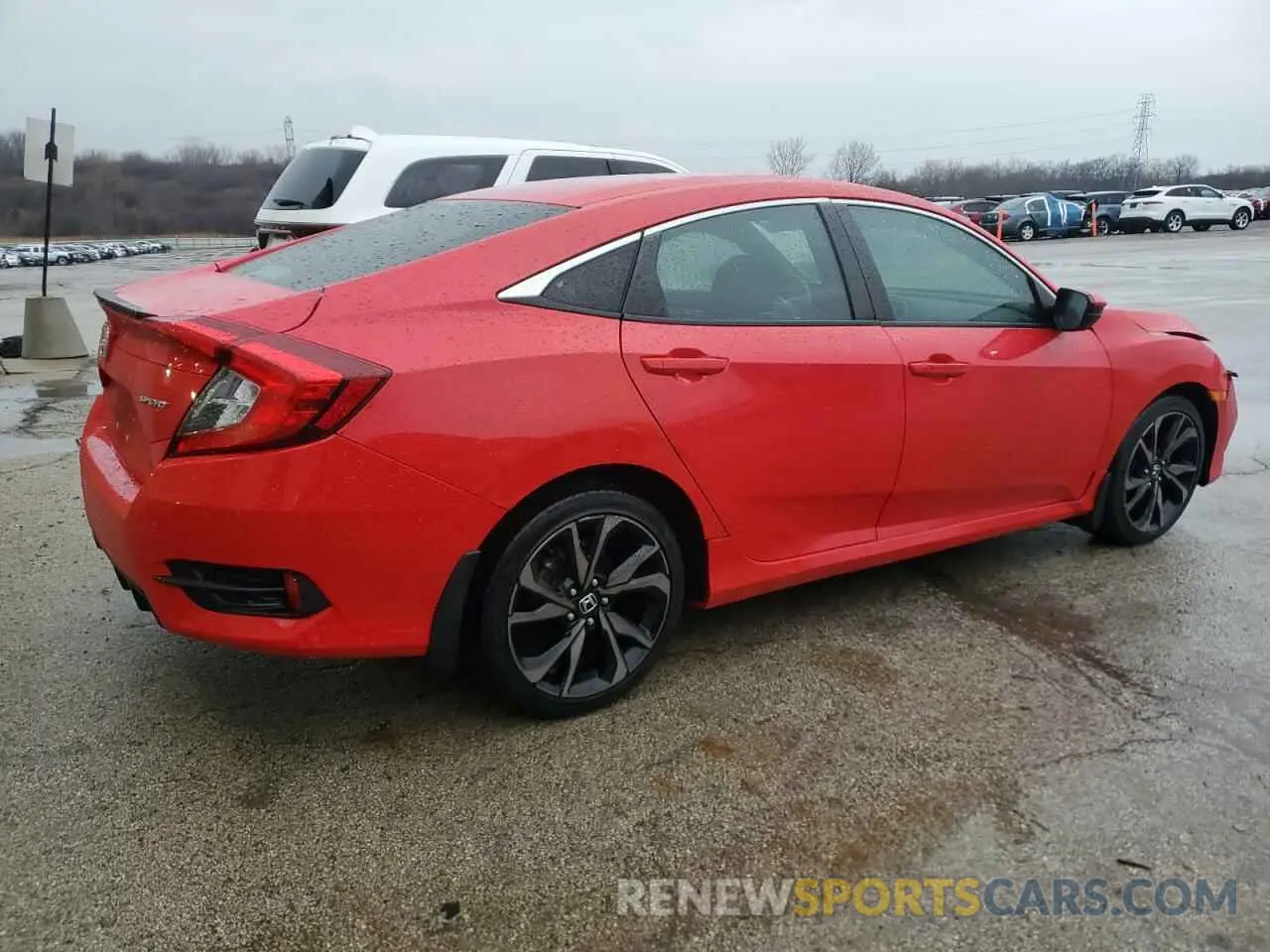 3 fotografías del automóvil dañado 2HGFC2F86LH526998 HONDA CIVIC 2020