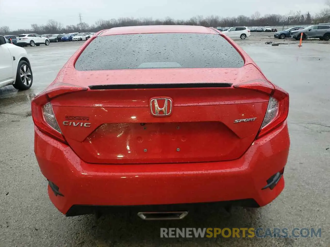 6 fotografías del automóvil dañado 2HGFC2F86LH526998 HONDA CIVIC 2020