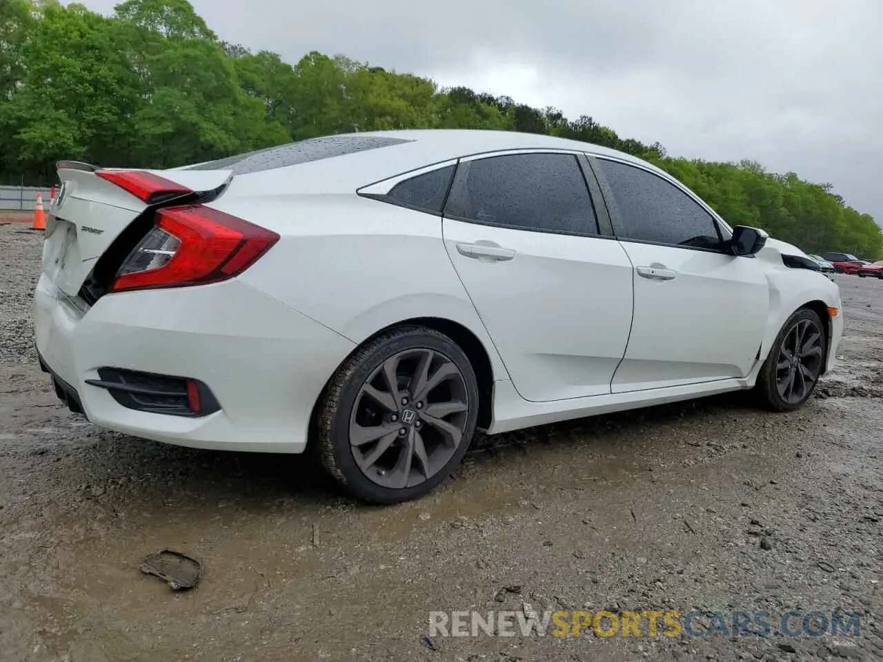 3 fotografías del automóvil dañado 2HGFC2F86LH532171 HONDA CIVIC 2020