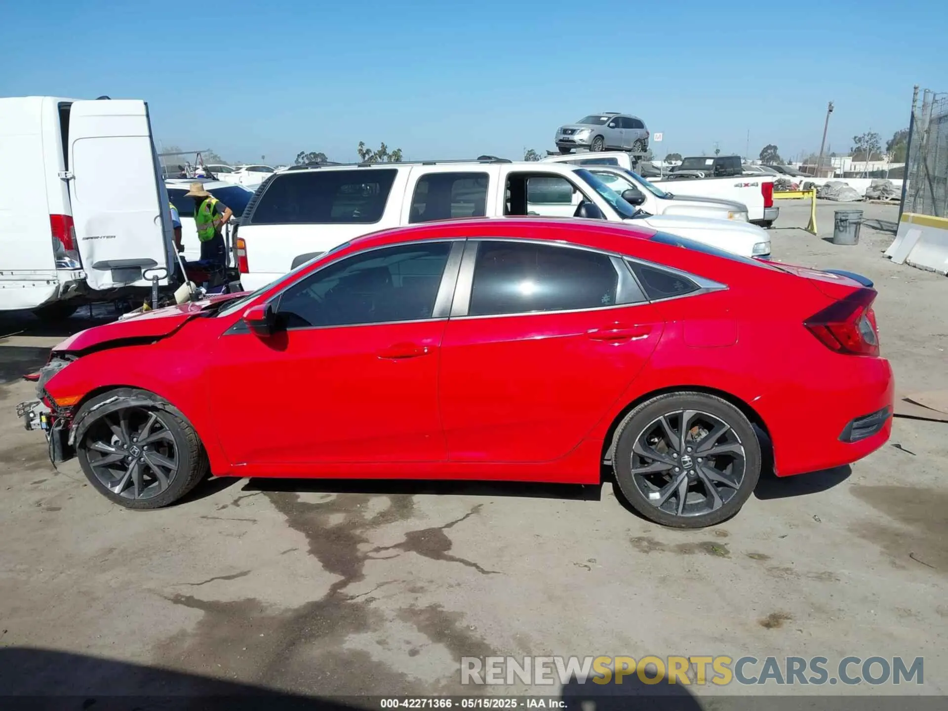 15 fotografías del automóvil dañado 2HGFC2F86LH569835 HONDA CIVIC 2020