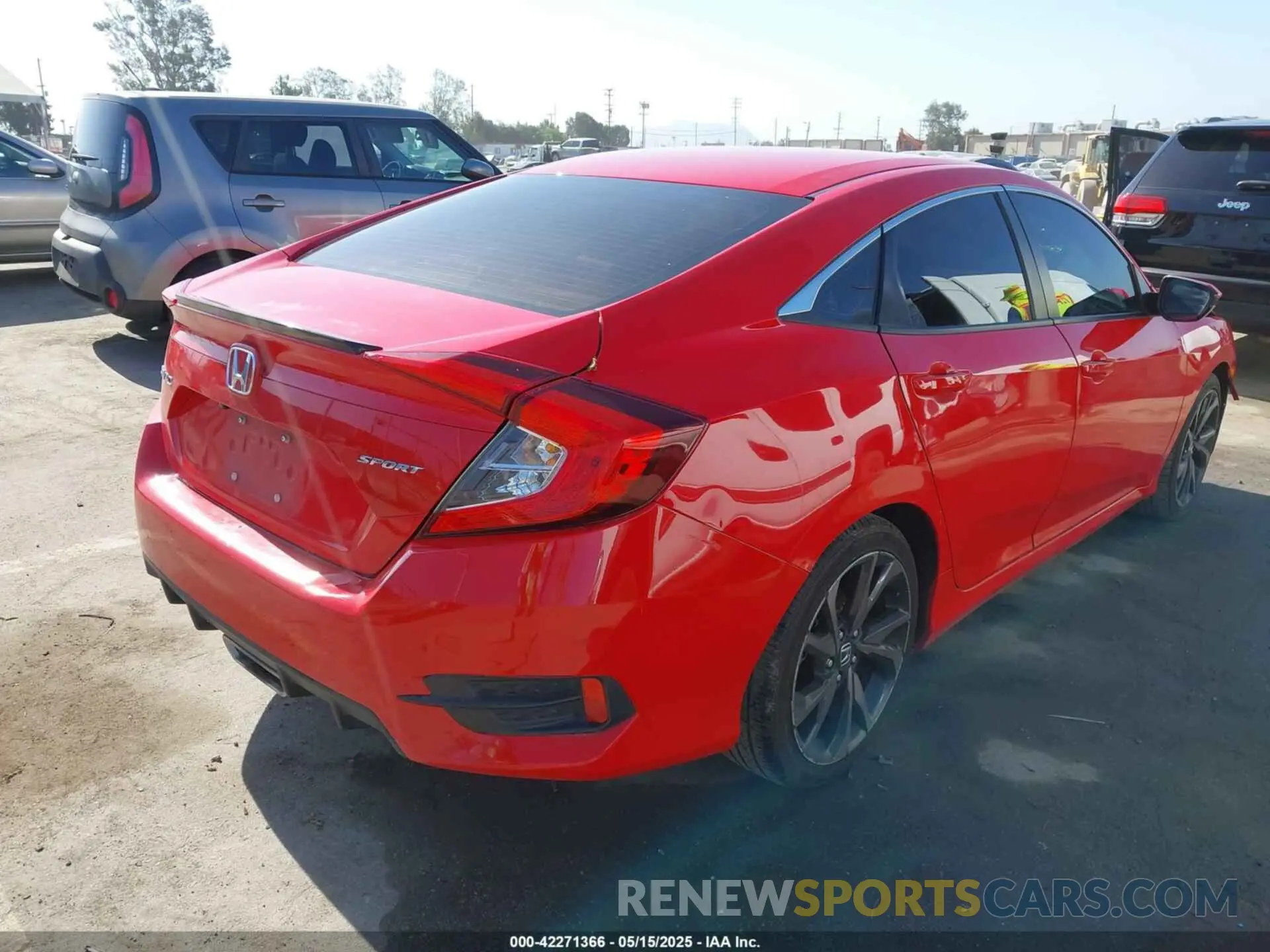 4 fotografías del automóvil dañado 2HGFC2F86LH569835 HONDA CIVIC 2020