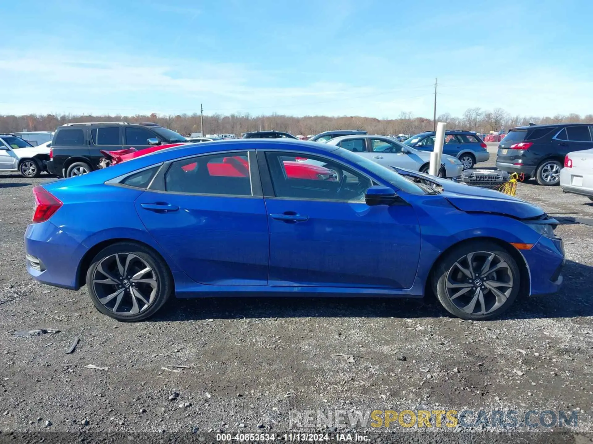 12 fotografías del automóvil dañado 2HGFC2F87LH516979 HONDA CIVIC 2020