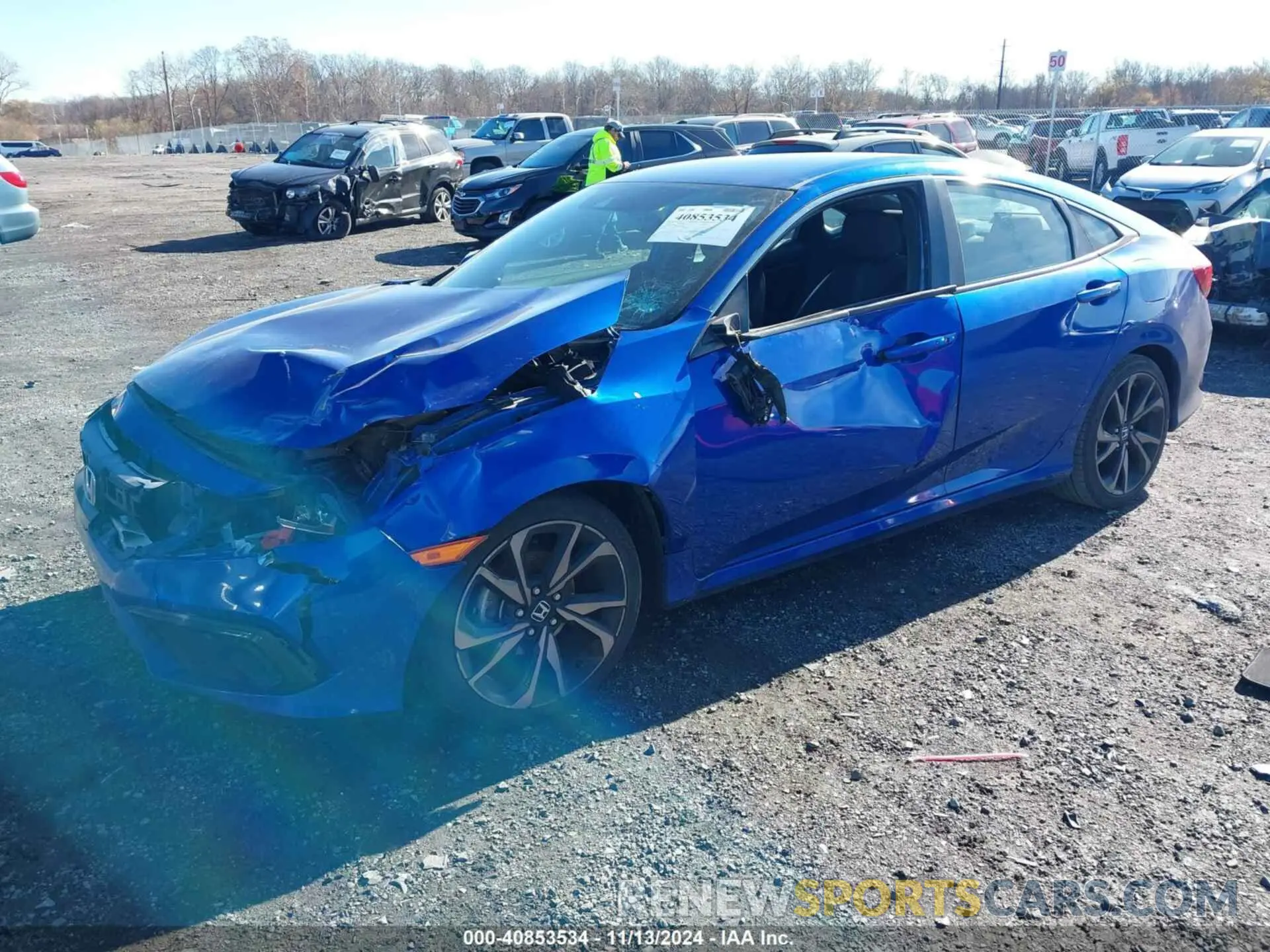 2 fotografías del automóvil dañado 2HGFC2F87LH516979 HONDA CIVIC 2020