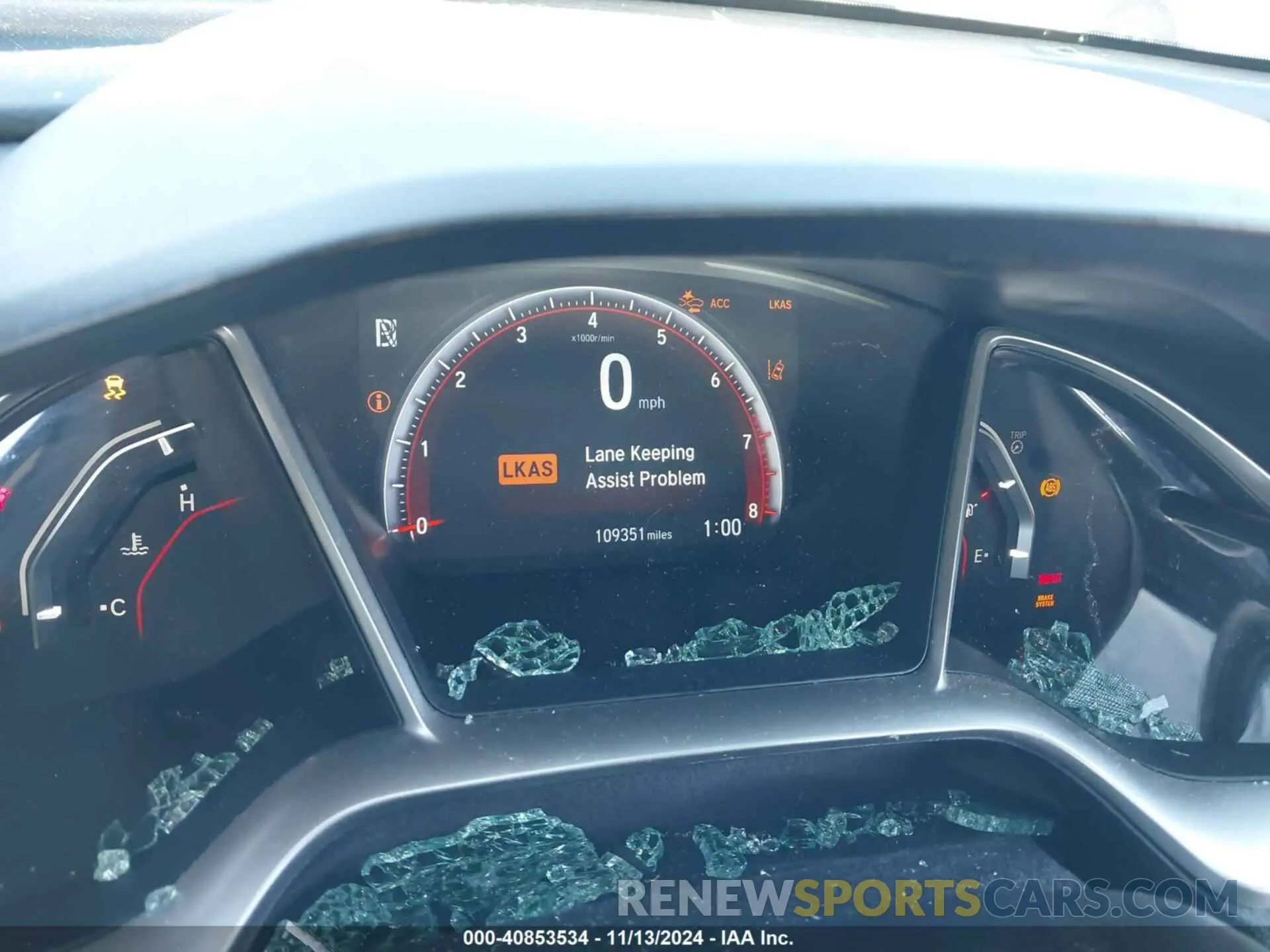 7 fotografías del automóvil dañado 2HGFC2F87LH516979 HONDA CIVIC 2020