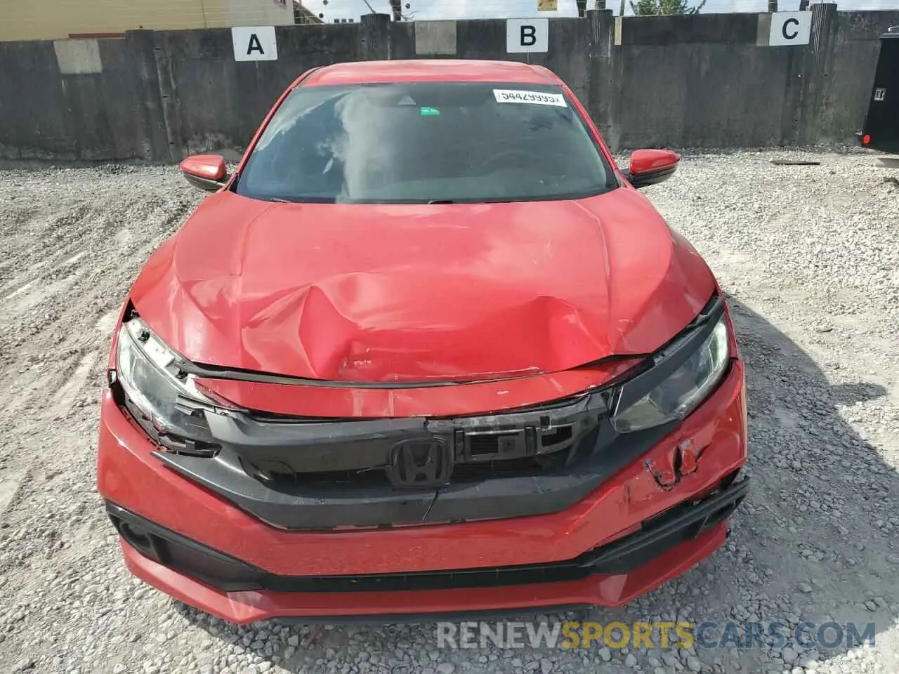 5 fotografías del automóvil dañado 2HGFC2F87LH537167 HONDA CIVIC 2020