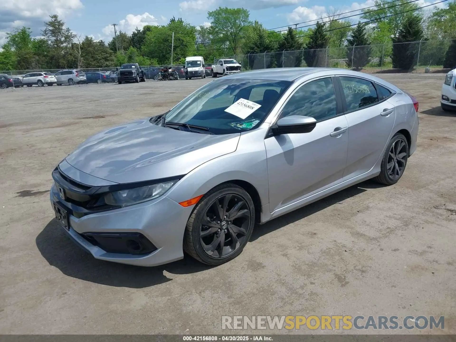 2 fotografías del automóvil dañado 2HGFC2F87LH542725 HONDA CIVIC 2020