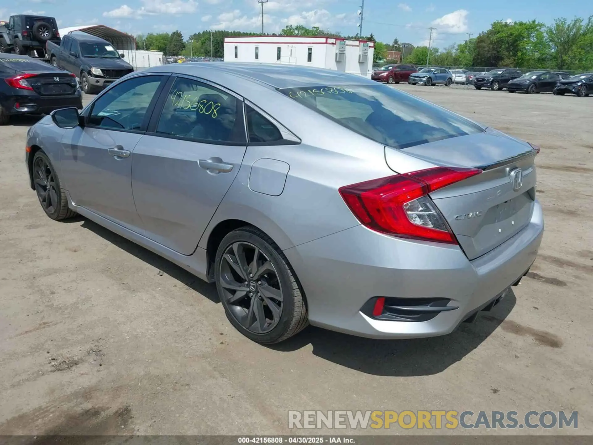 3 fotografías del automóvil dañado 2HGFC2F87LH542725 HONDA CIVIC 2020