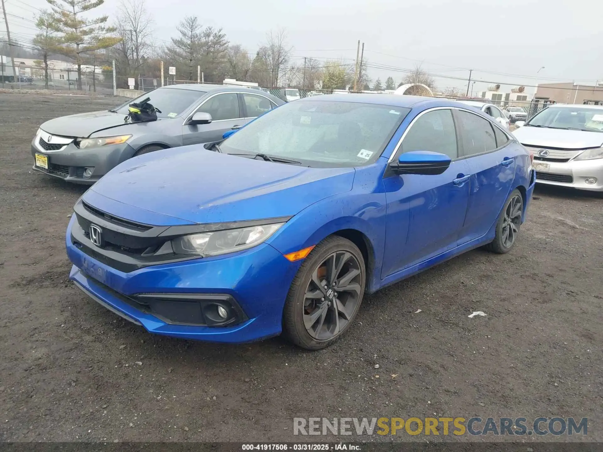 2 fotografías del automóvil dañado 2HGFC2F87LH546581 HONDA CIVIC 2020