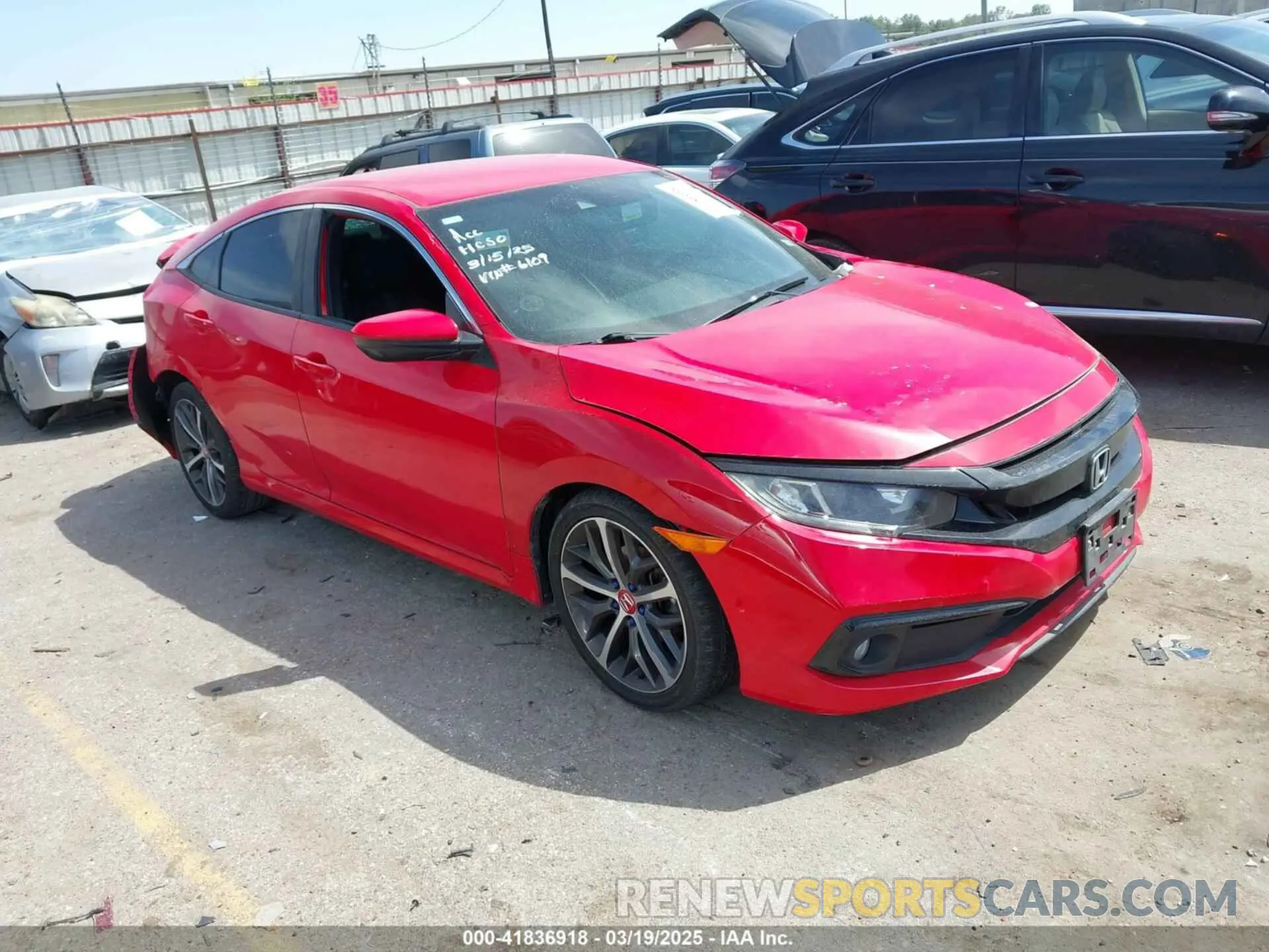 1 fotografías del automóvil dañado 2HGFC2F87LH586109 HONDA CIVIC 2020