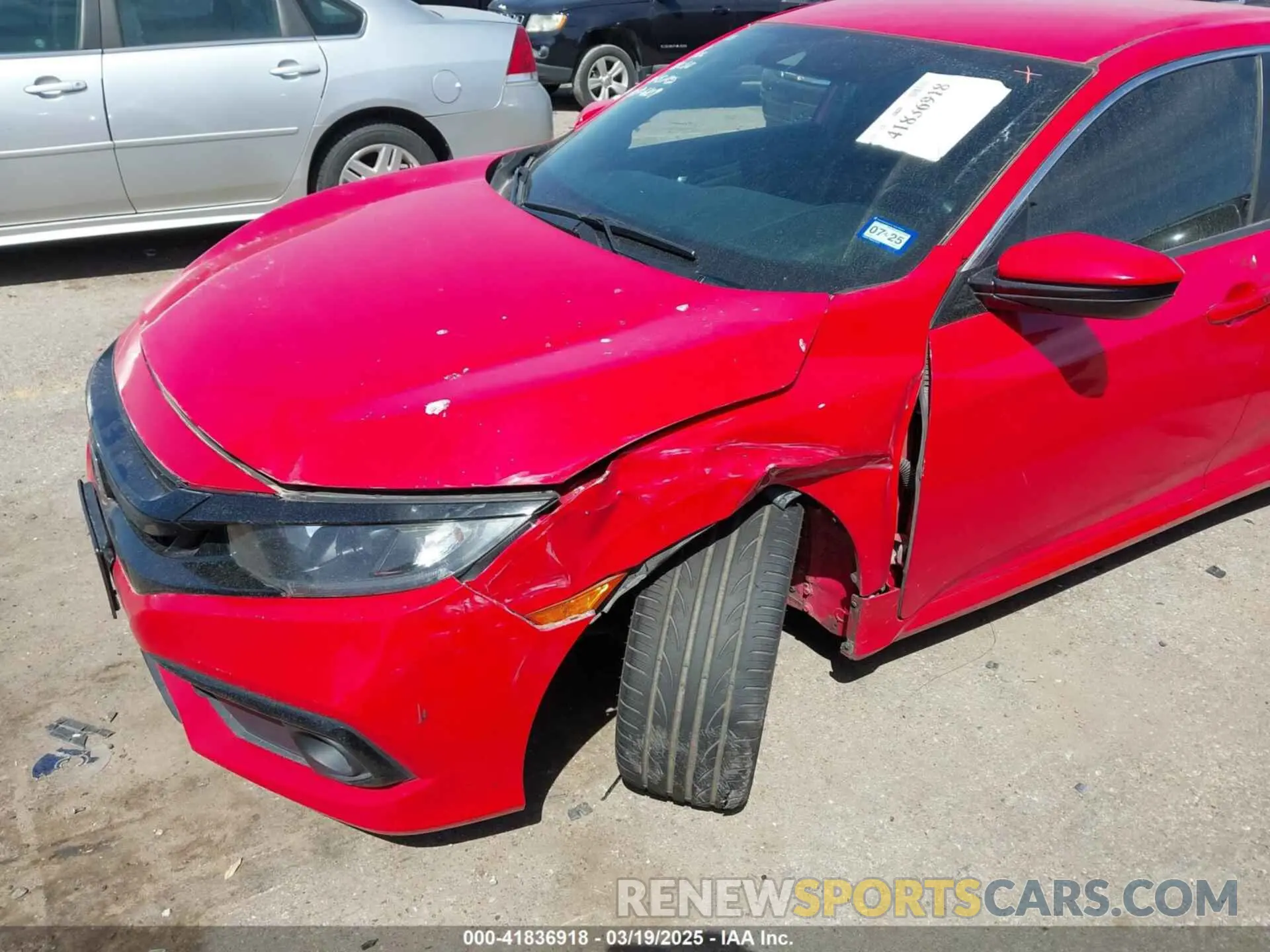 6 fotografías del automóvil dañado 2HGFC2F87LH586109 HONDA CIVIC 2020