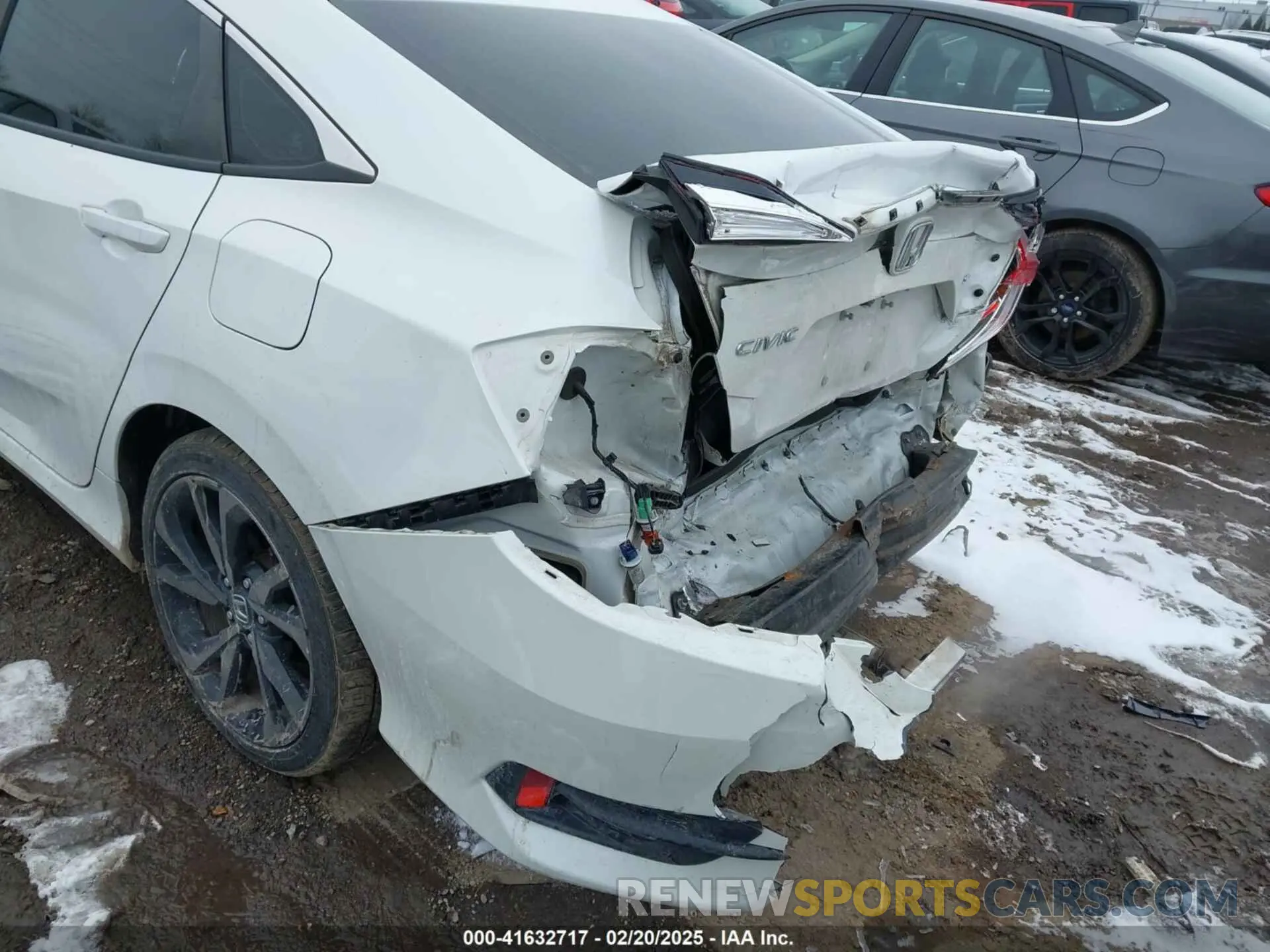 6 fotografías del automóvil dañado 2HGFC2F88LH532186 HONDA CIVIC 2020