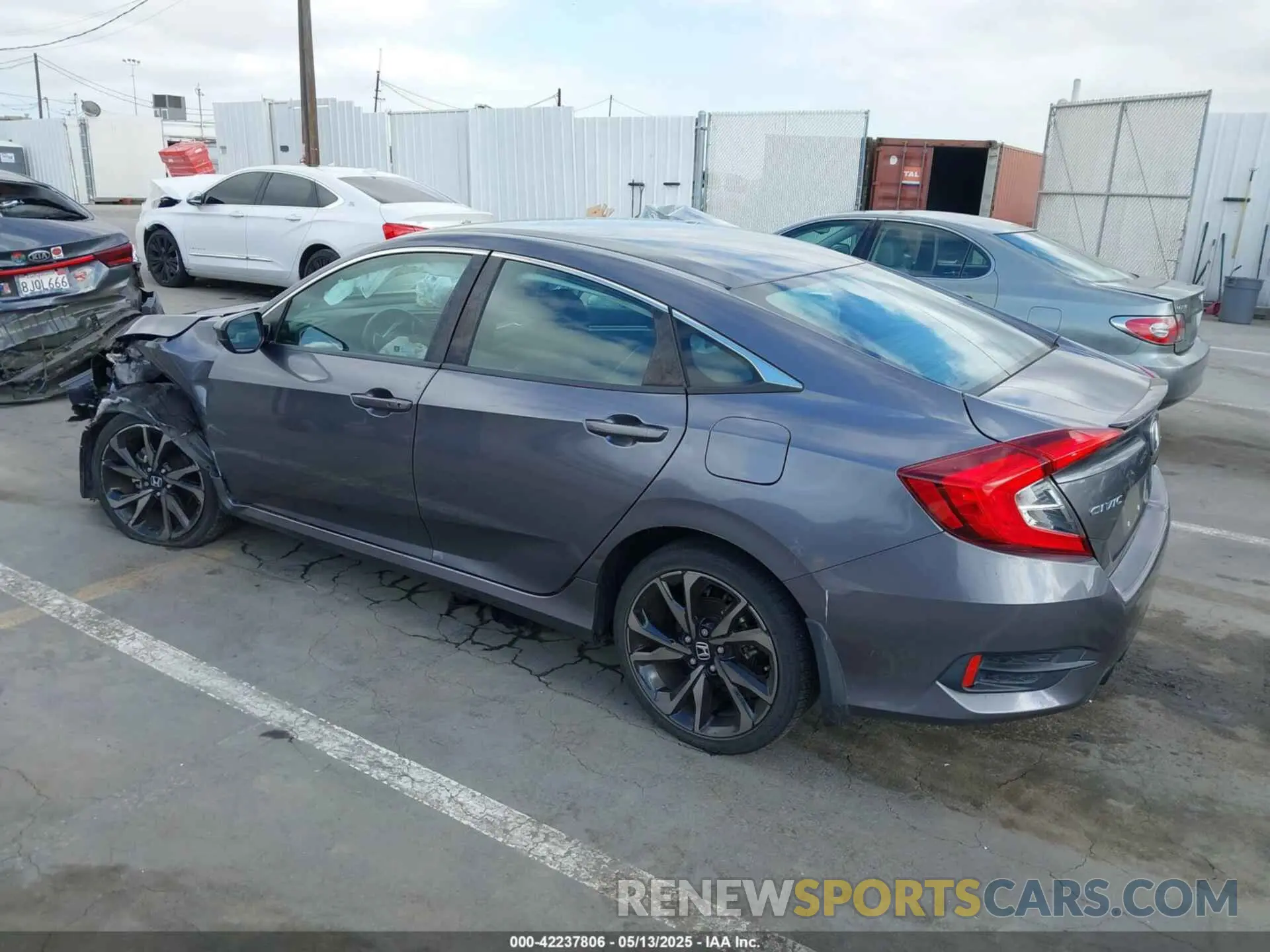 3 fotografías del automóvil dañado 2HGFC2F88LH545116 HONDA CIVIC 2020