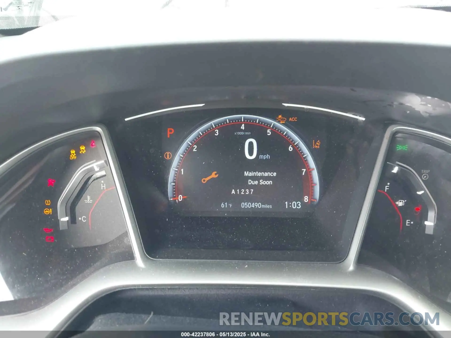 7 fotografías del automóvil dañado 2HGFC2F88LH545116 HONDA CIVIC 2020