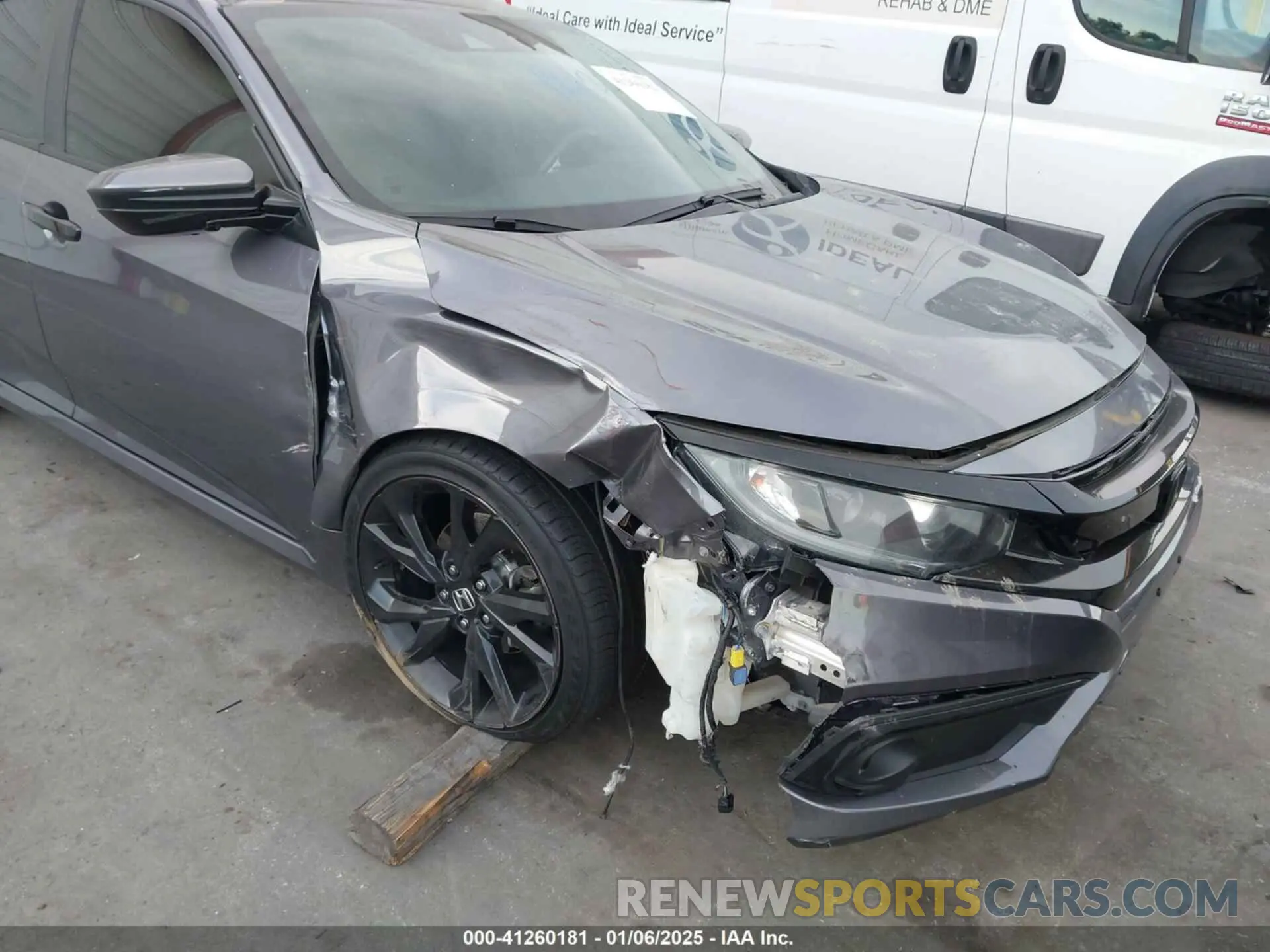 6 fotografías del automóvil dañado 2HGFC2F88LH545892 HONDA CIVIC 2020