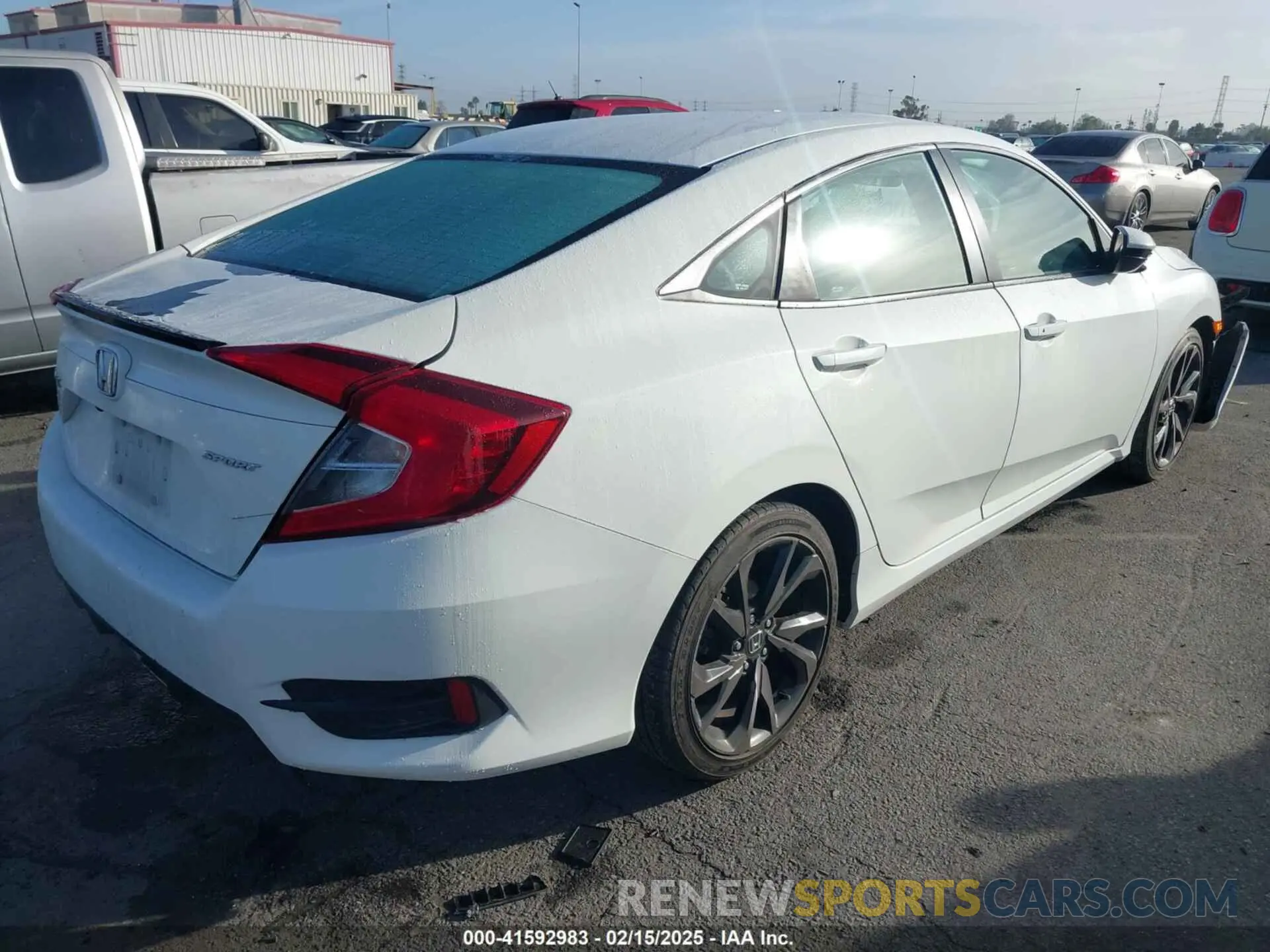 4 fotografías del automóvil dañado 2HGFC2F88LH553023 HONDA CIVIC 2020