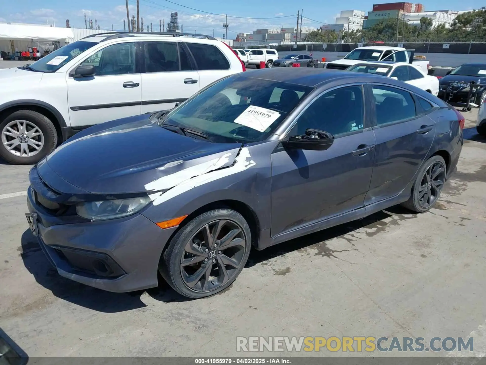 2 fotografías del automóvil dañado 2HGFC2F88LH558707 HONDA CIVIC 2020
