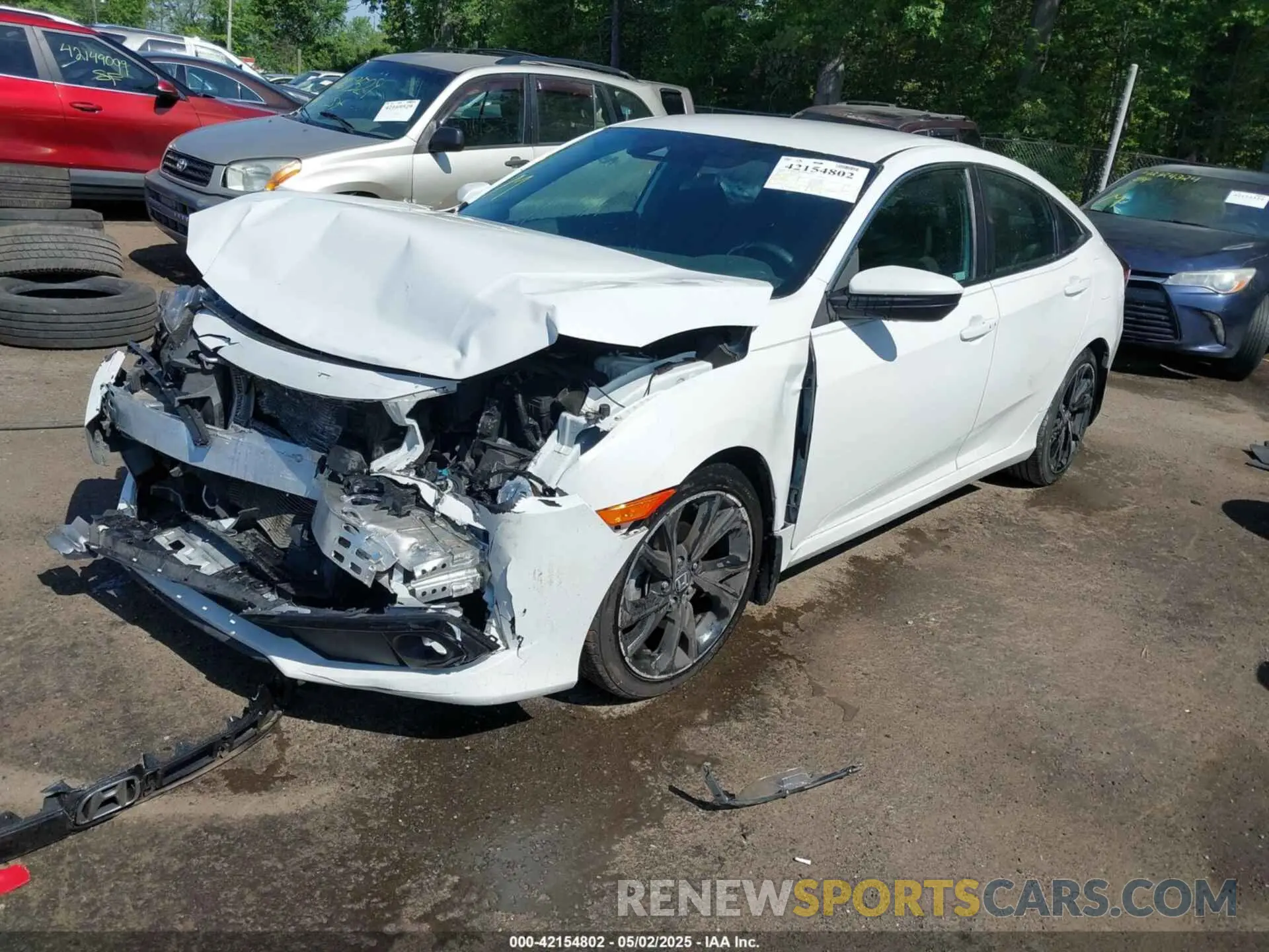 2 fotografías del automóvil dañado 2HGFC2F88LH579525 HONDA CIVIC 2020