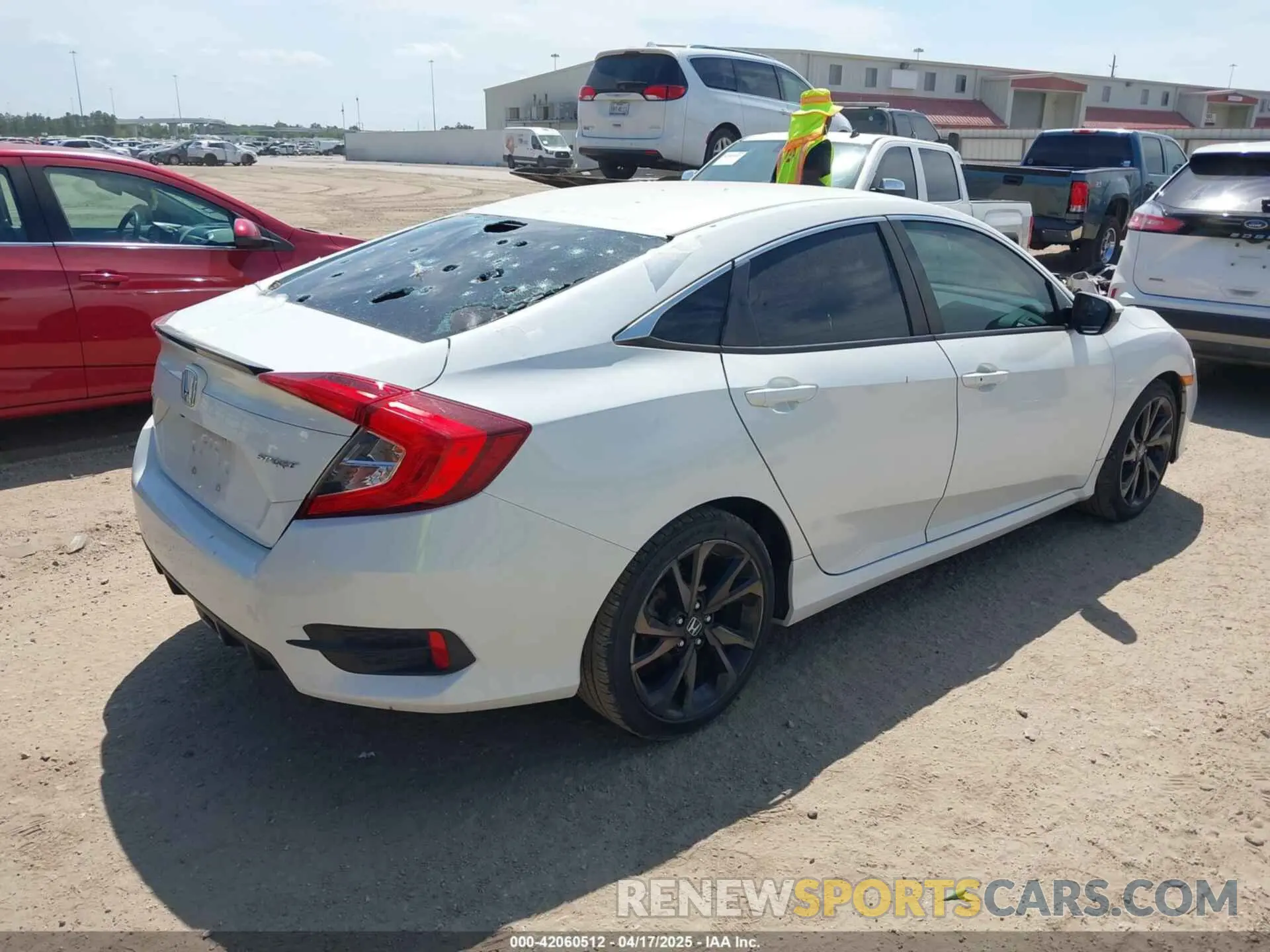 4 fotografías del automóvil dañado 2HGFC2F88LH599533 HONDA CIVIC 2020