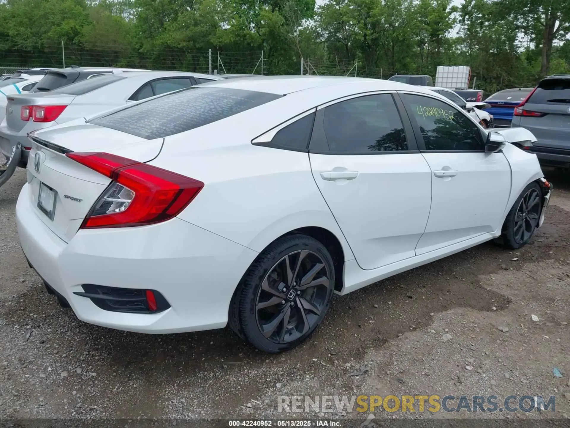 4 fotografías del automóvil dañado 2HGFC2F89LH504574 HONDA CIVIC 2020