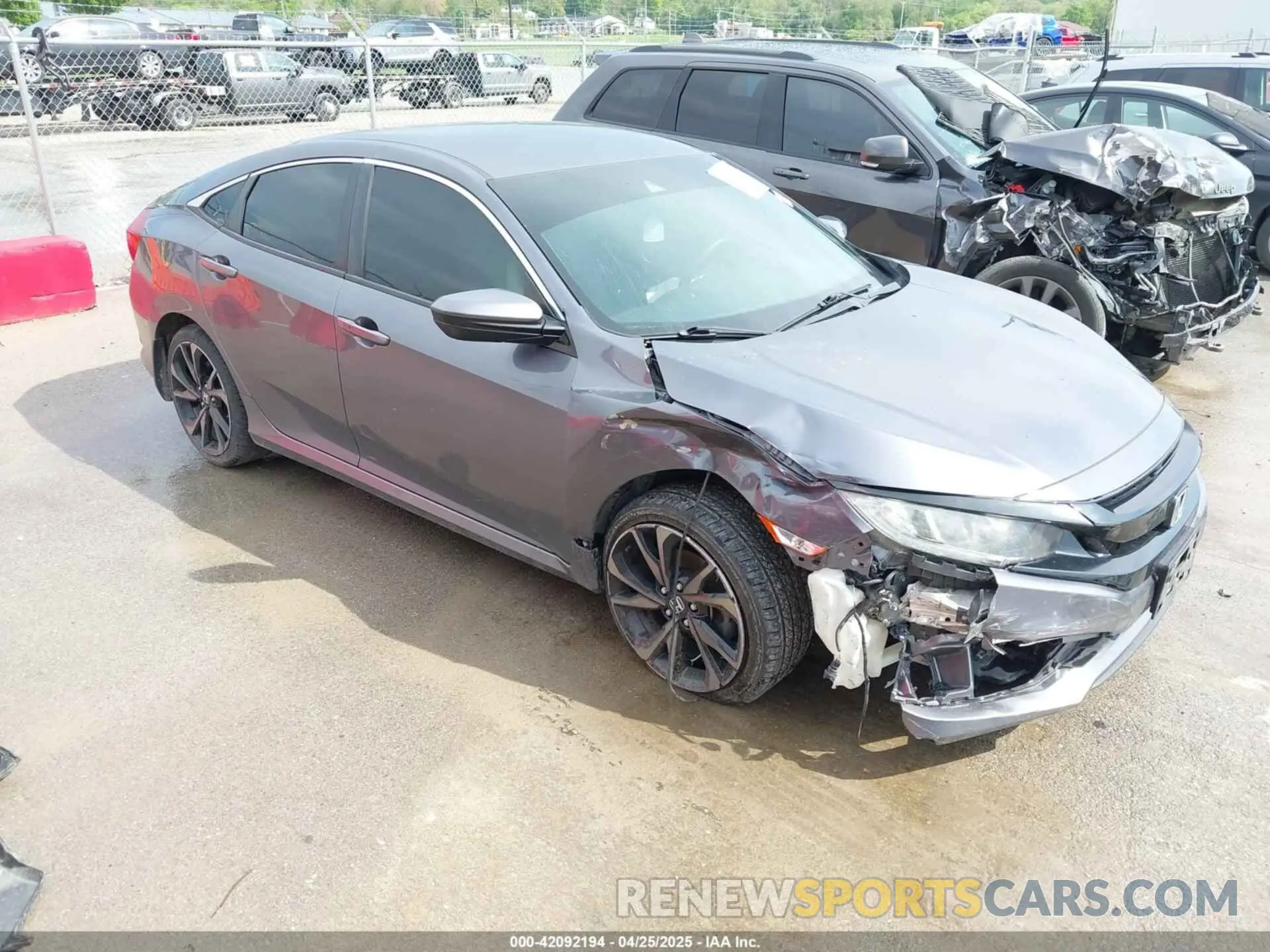 1 fotografías del automóvil dañado 2HGFC2F89LH531726 HONDA CIVIC 2020