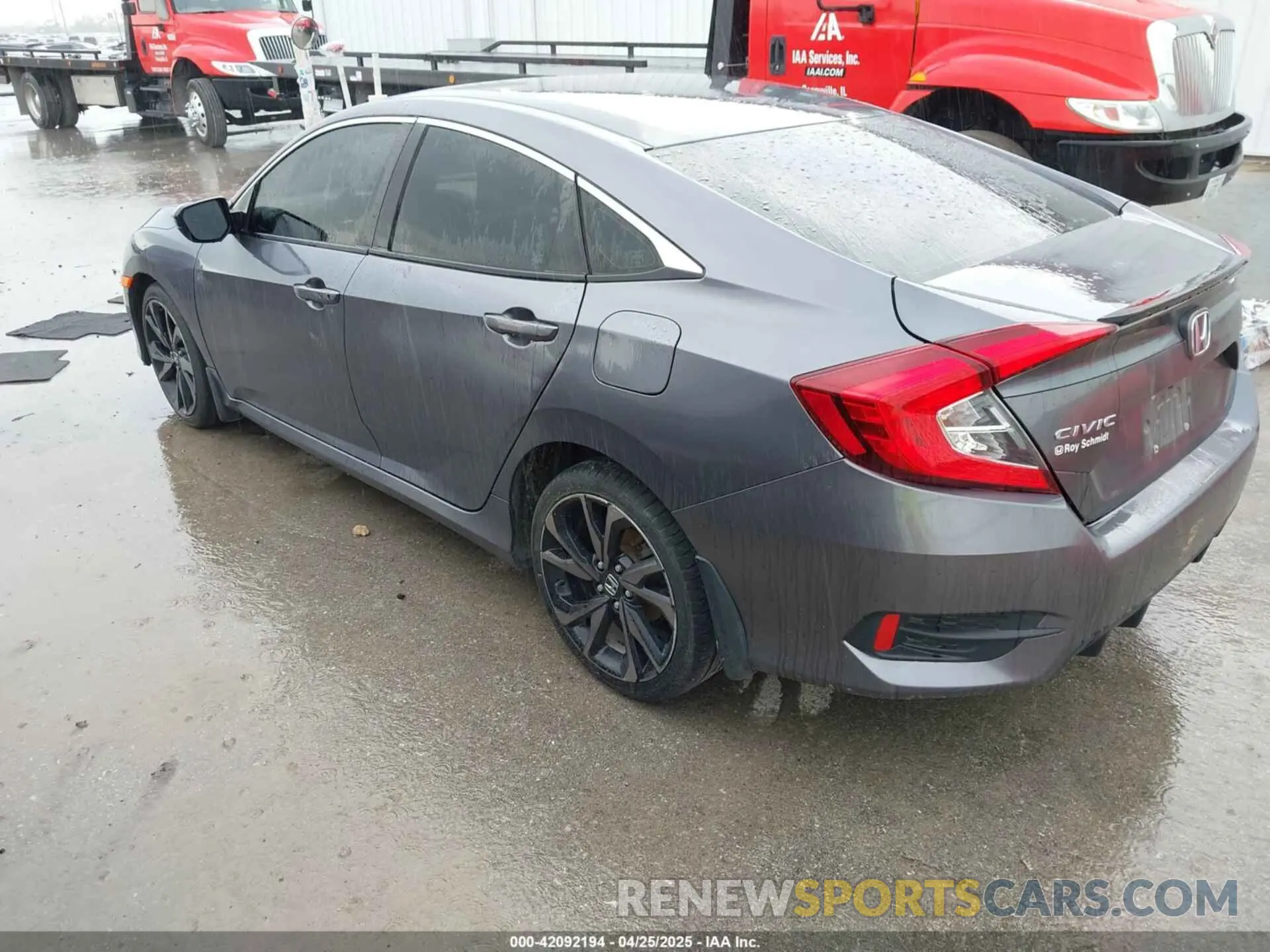 3 fotografías del automóvil dañado 2HGFC2F89LH531726 HONDA CIVIC 2020