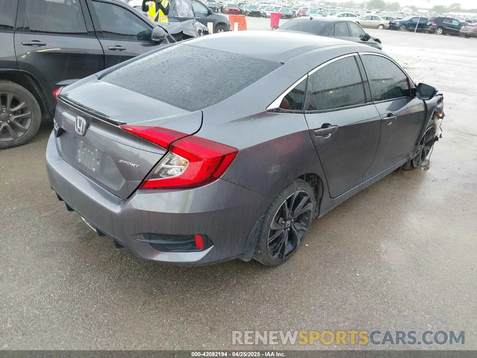 4 fotografías del automóvil dañado 2HGFC2F89LH531726 HONDA CIVIC 2020