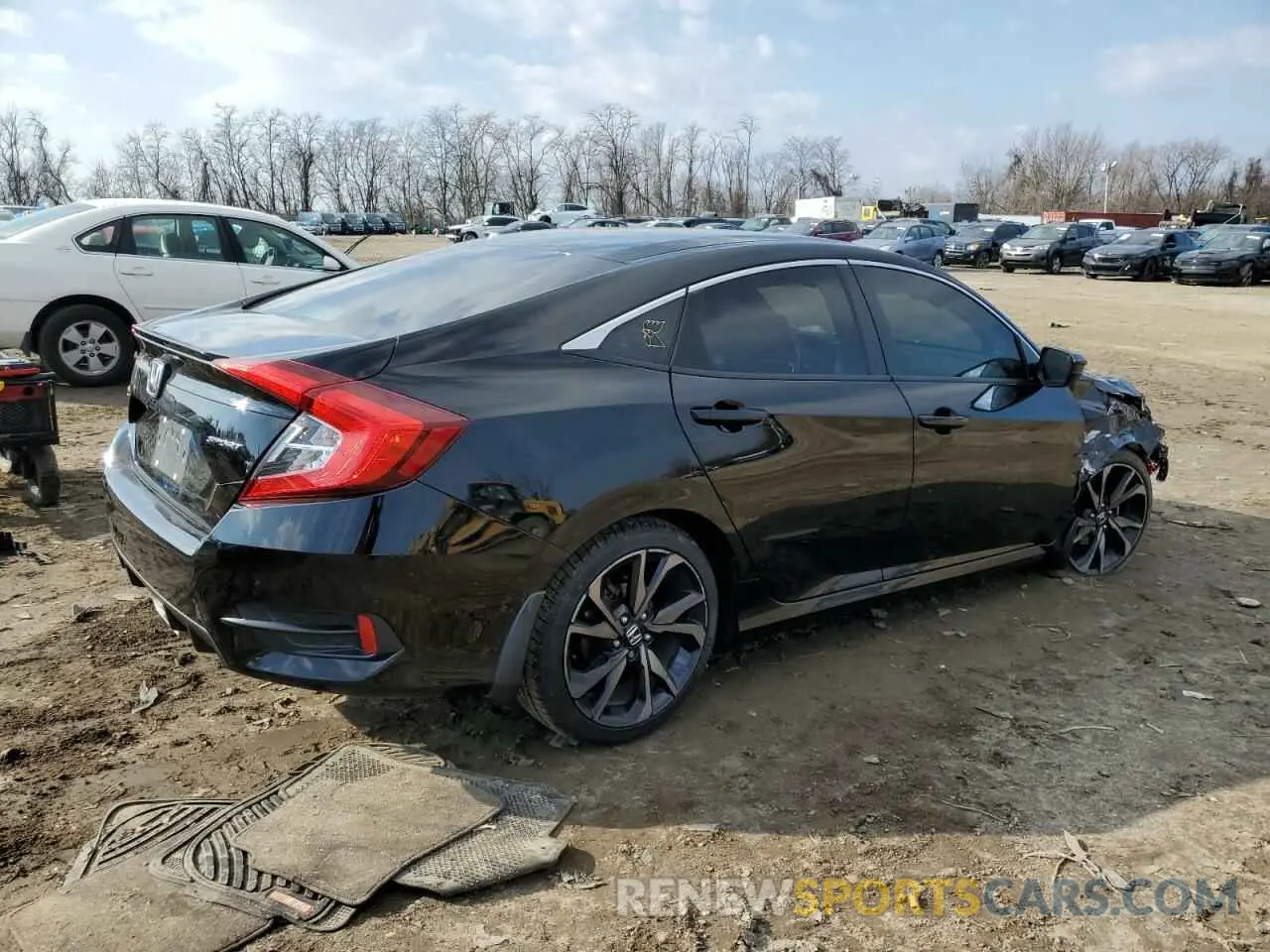 3 fotografías del automóvil dañado 2HGFC2F89LH532696 HONDA CIVIC 2020
