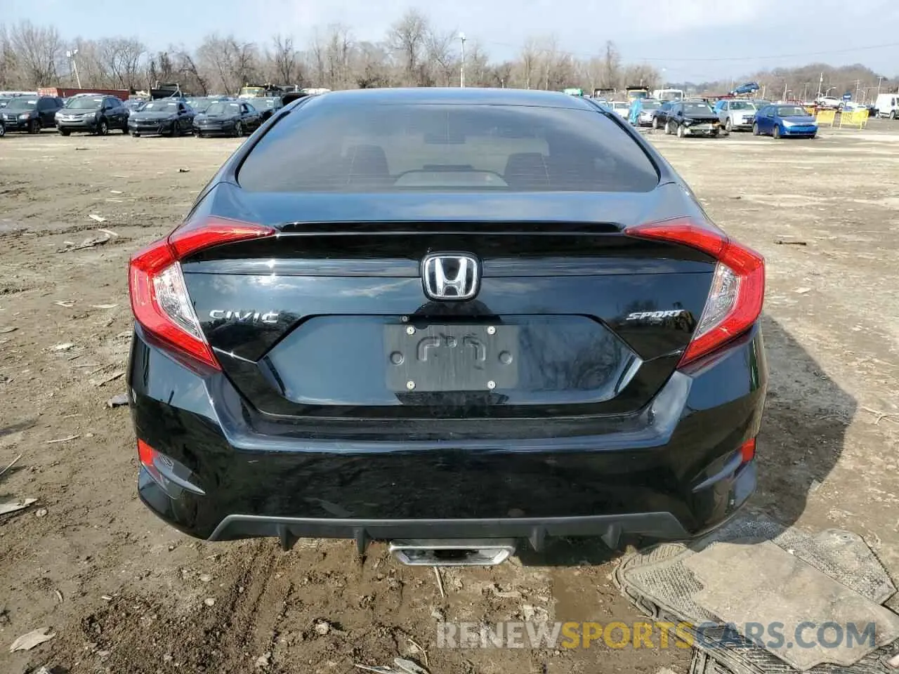 6 fotografías del automóvil dañado 2HGFC2F89LH532696 HONDA CIVIC 2020