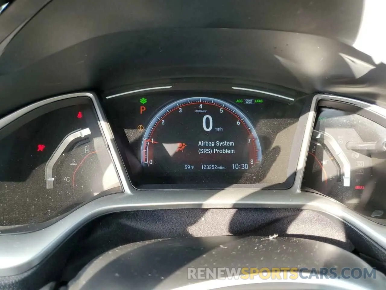 9 fotografías del automóvil dañado 2HGFC2F89LH532696 HONDA CIVIC 2020