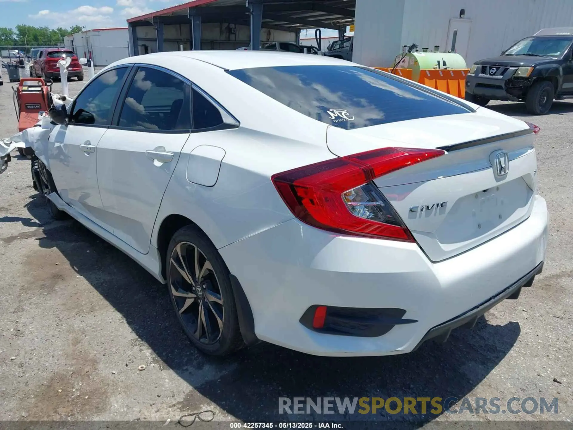 3 fotografías del automóvil dañado 2HGFC2F89LH556674 HONDA CIVIC 2020