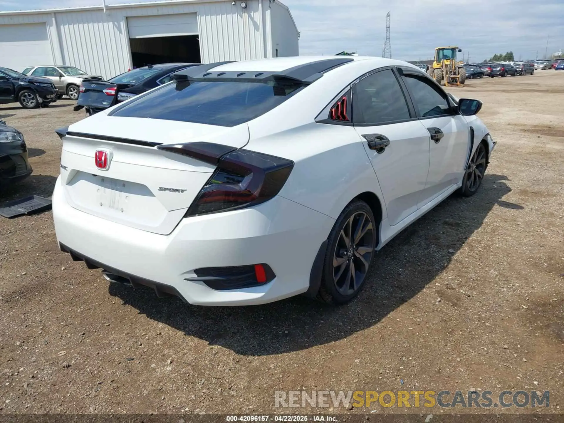 4 fotografías del automóvil dañado 2HGFC2F89LH584314 HONDA CIVIC 2020