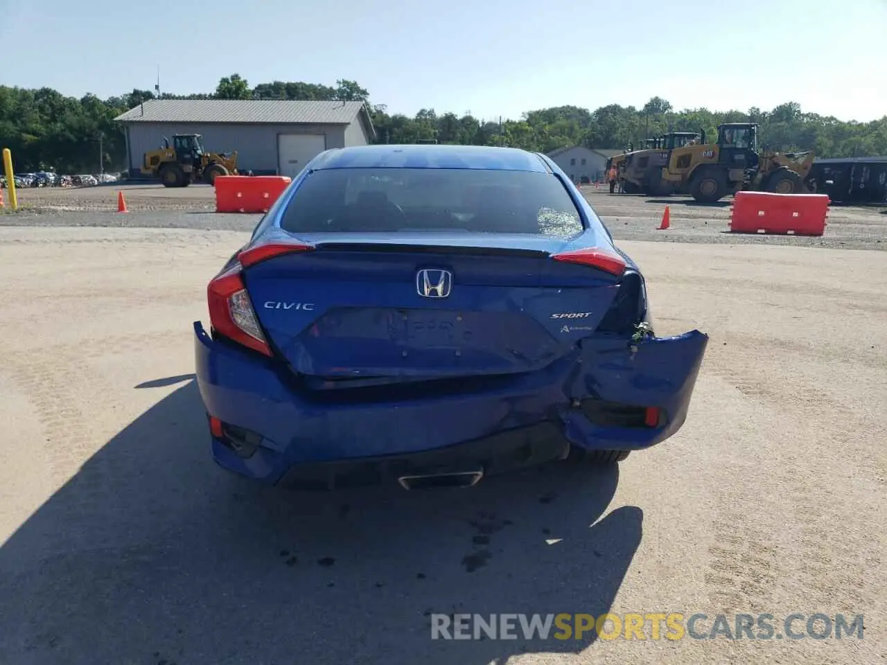 6 fotografías del automóvil dañado 2HGFC2F8XLH514496 HONDA CIVIC 2020