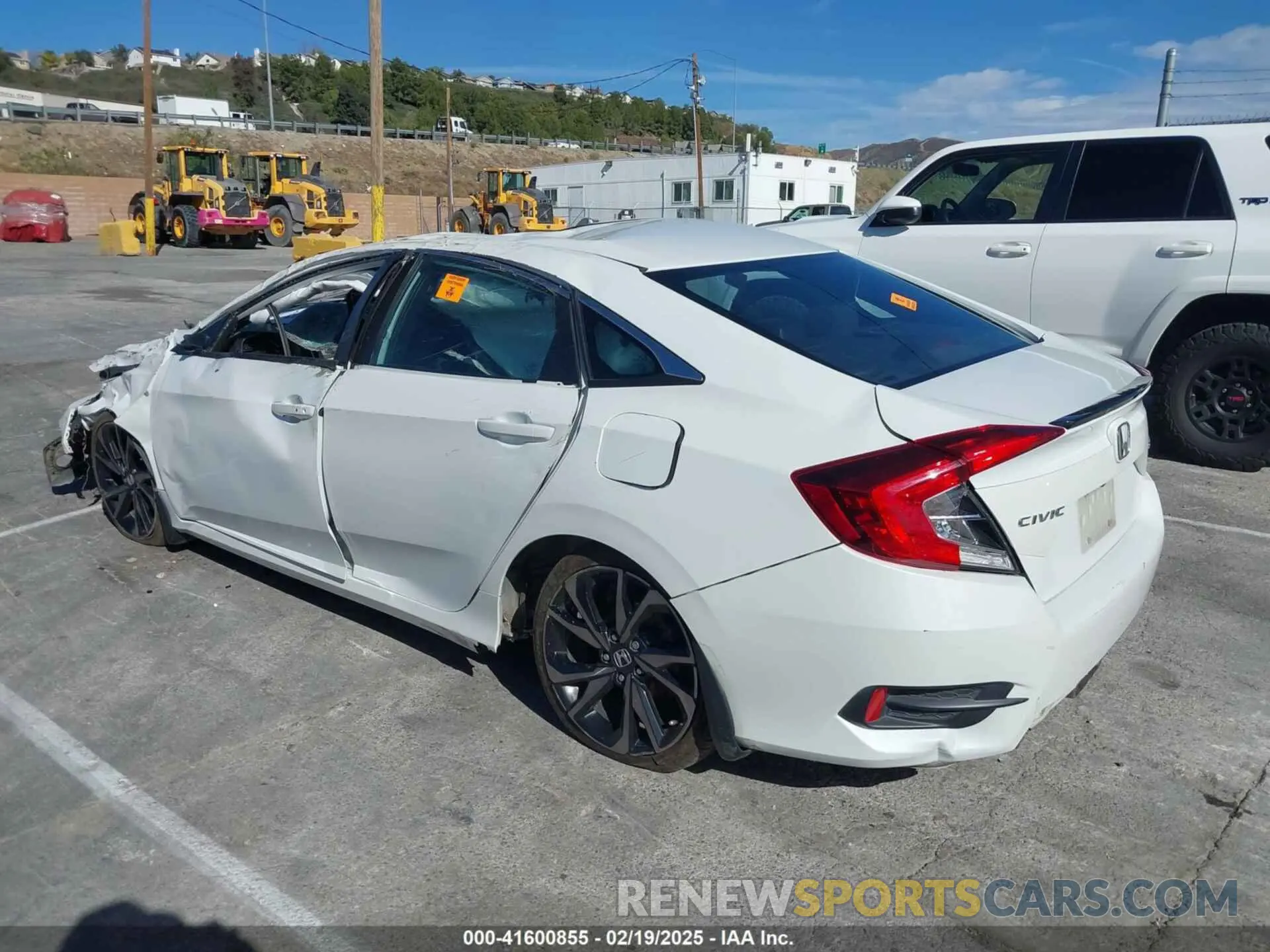 3 fotografías del automóvil dañado 2HGFC2F8XLH524641 HONDA CIVIC 2020