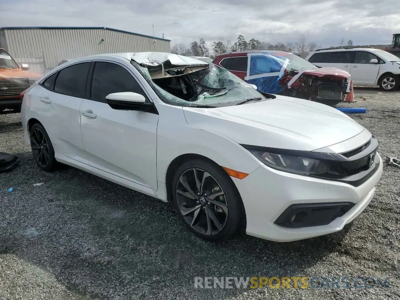 4 fotografías del automóvil dañado 2HGFC2F8XLH559616 HONDA CIVIC 2020