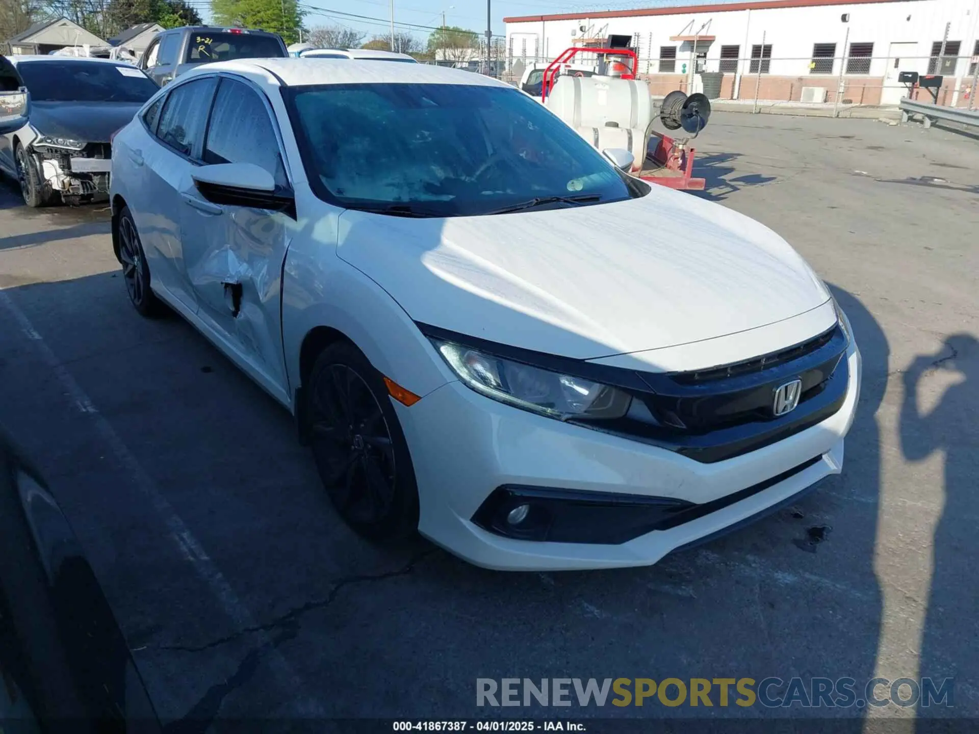 1 fotografías del automóvil dañado 2HGFC2F8XLH584256 HONDA CIVIC 2020